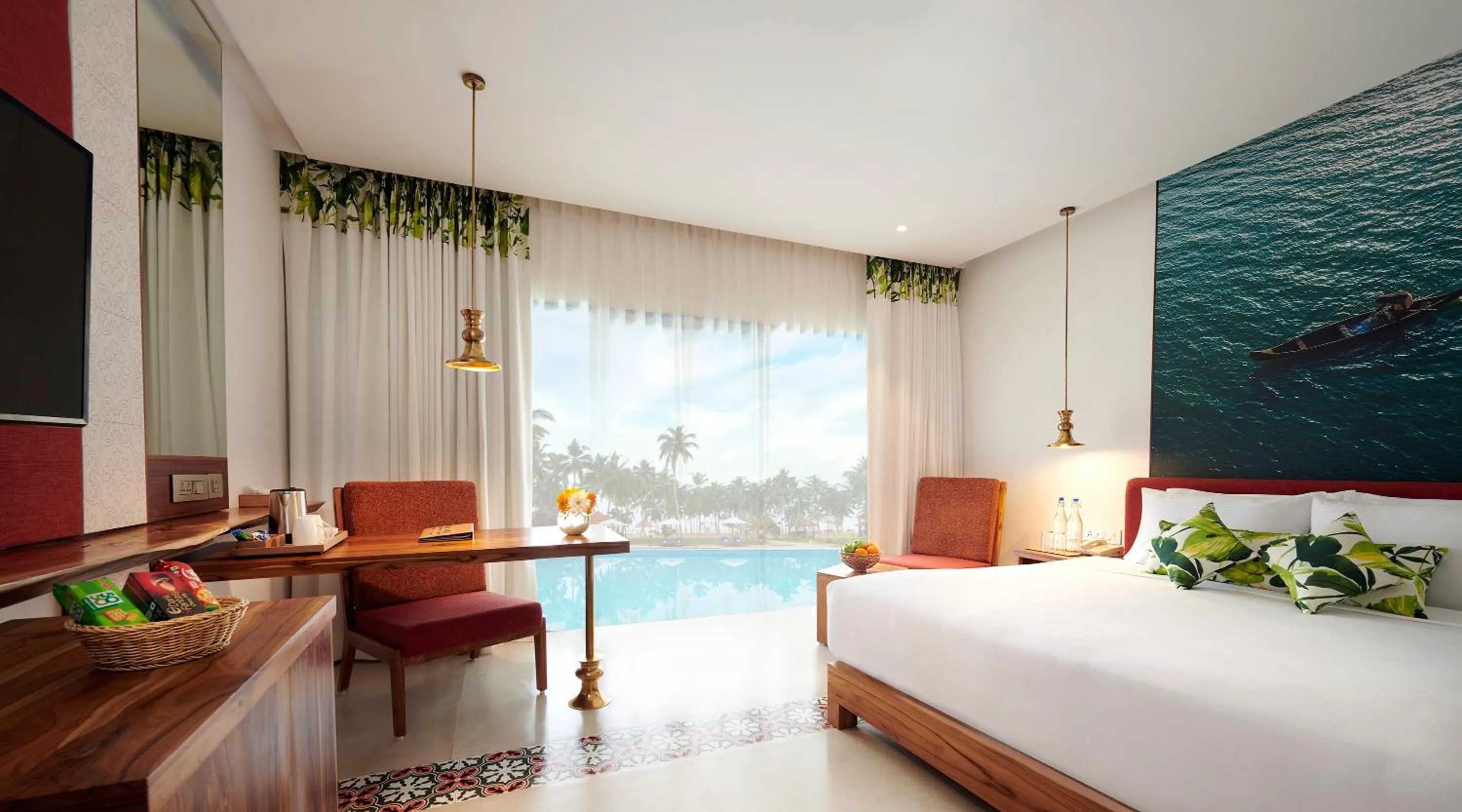 Photo of the whole room, Bed in Estuary Sarovar Premiere Poovar Island