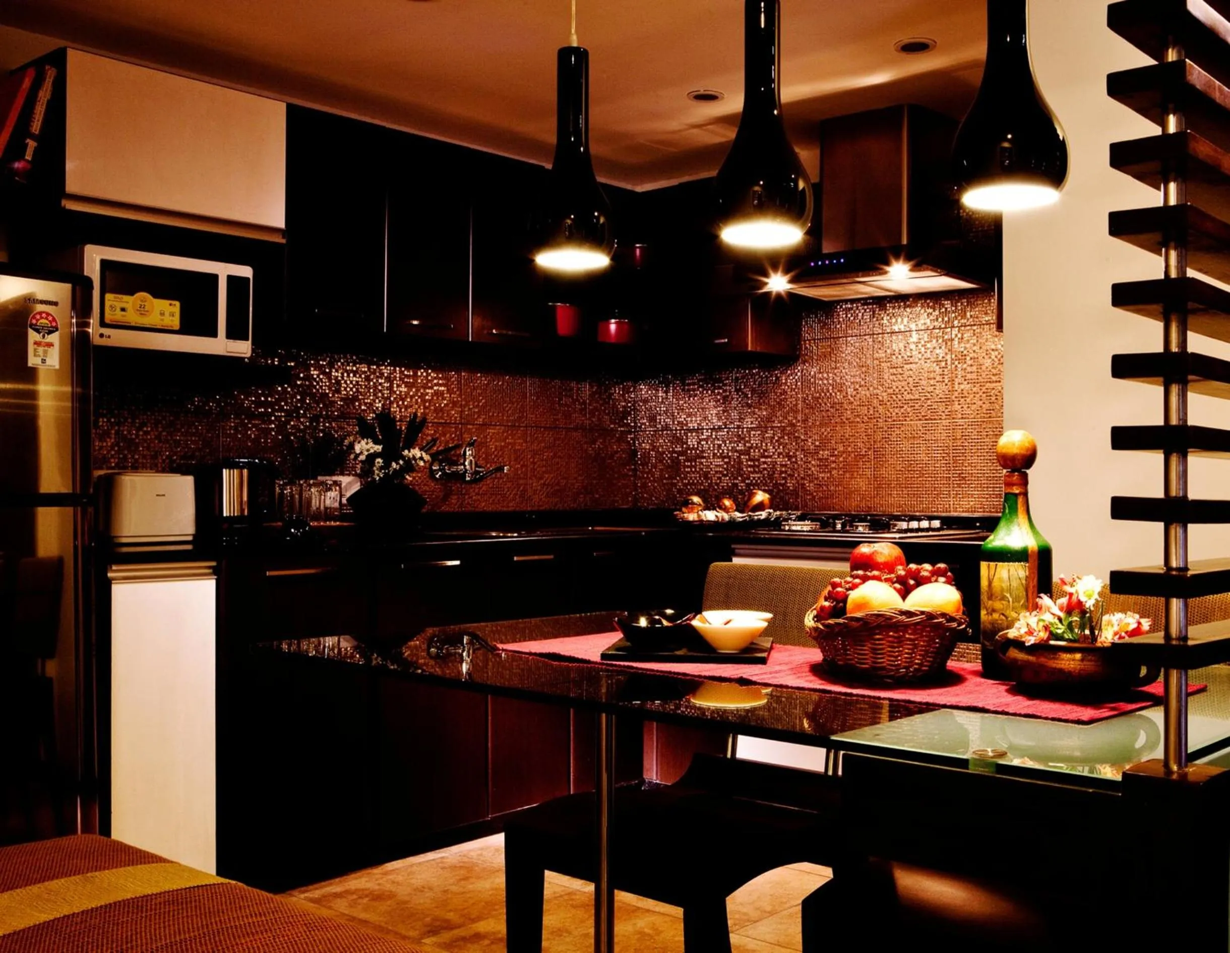 Dining area in Melange Astris