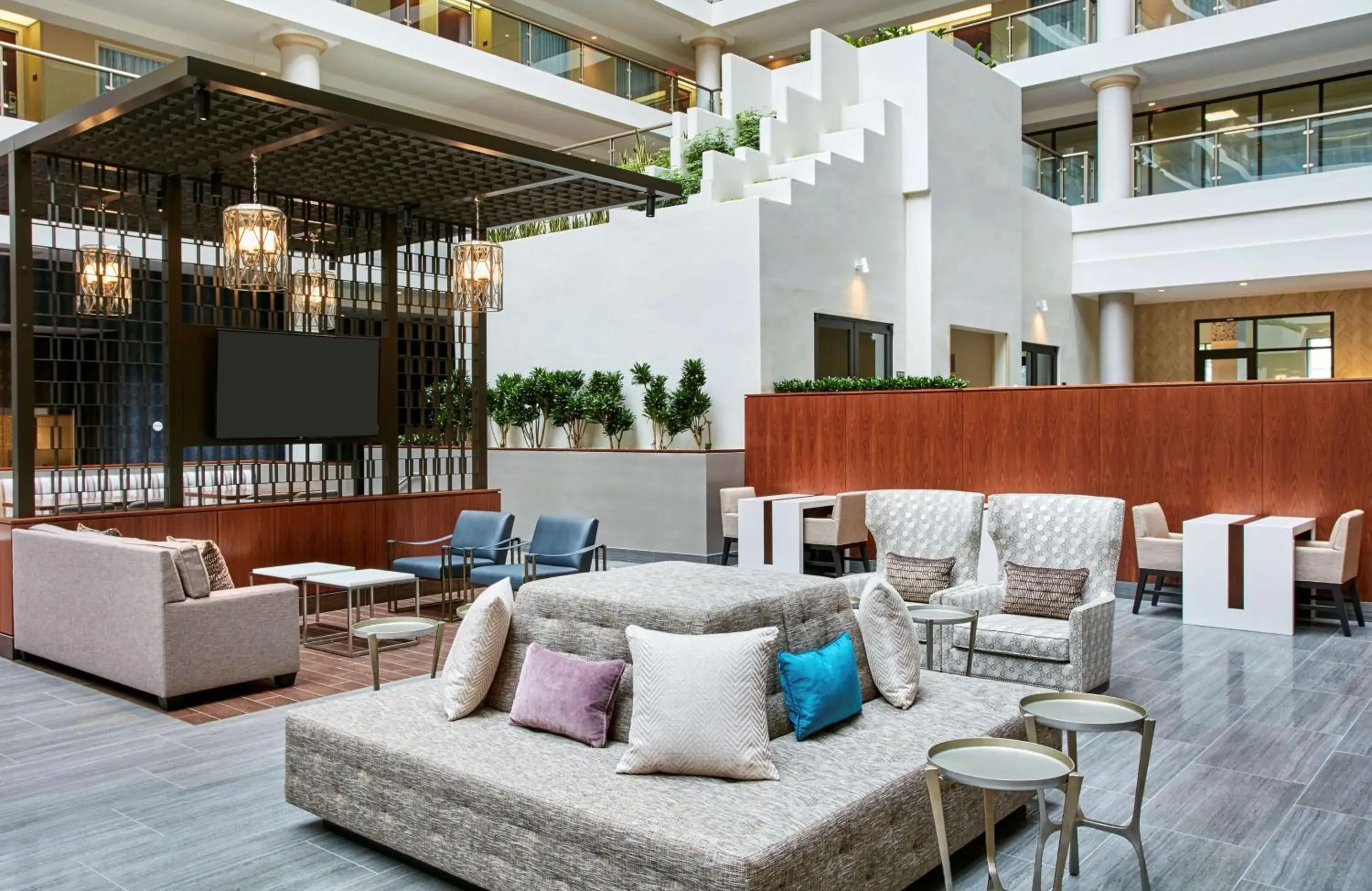 Lobby or reception in Embassy Suites by Hilton Washington D.C. Georgetown Lobby or reception in Embassy Suites by Hilton Washington D.C. Georgetown