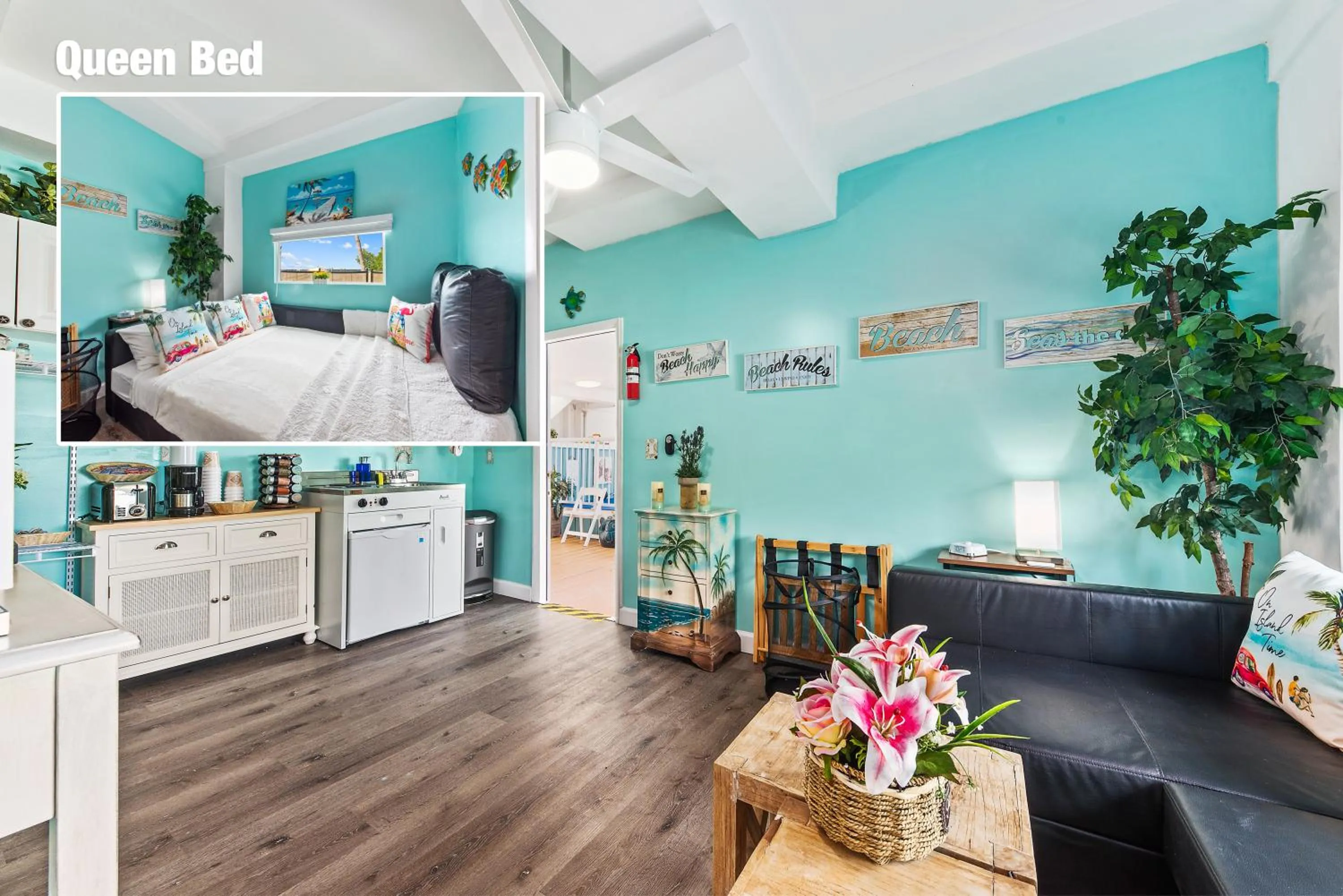 Living room, Bed in Aquarius North