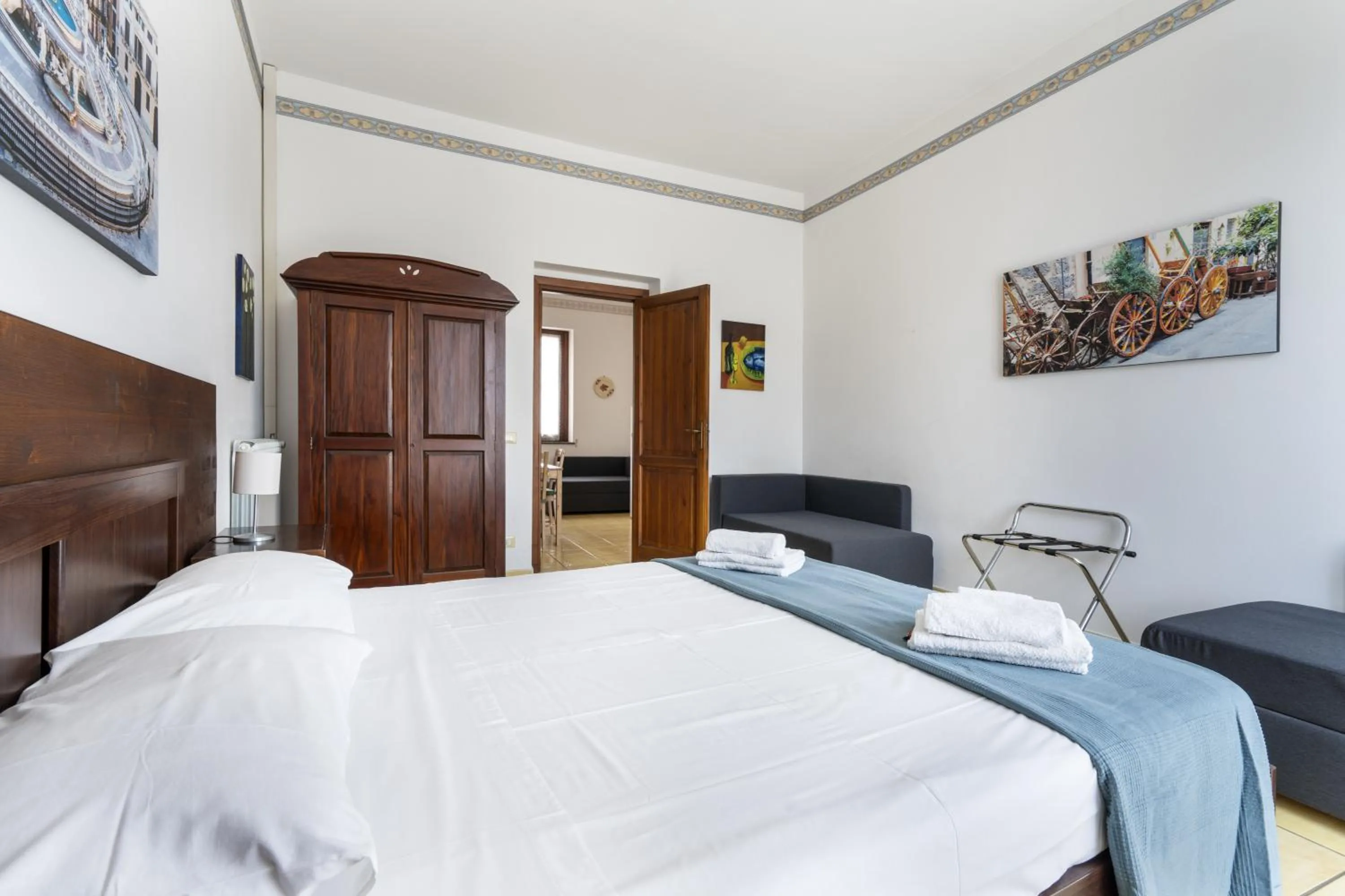 Bedroom, Bed in Porta Carini Residence