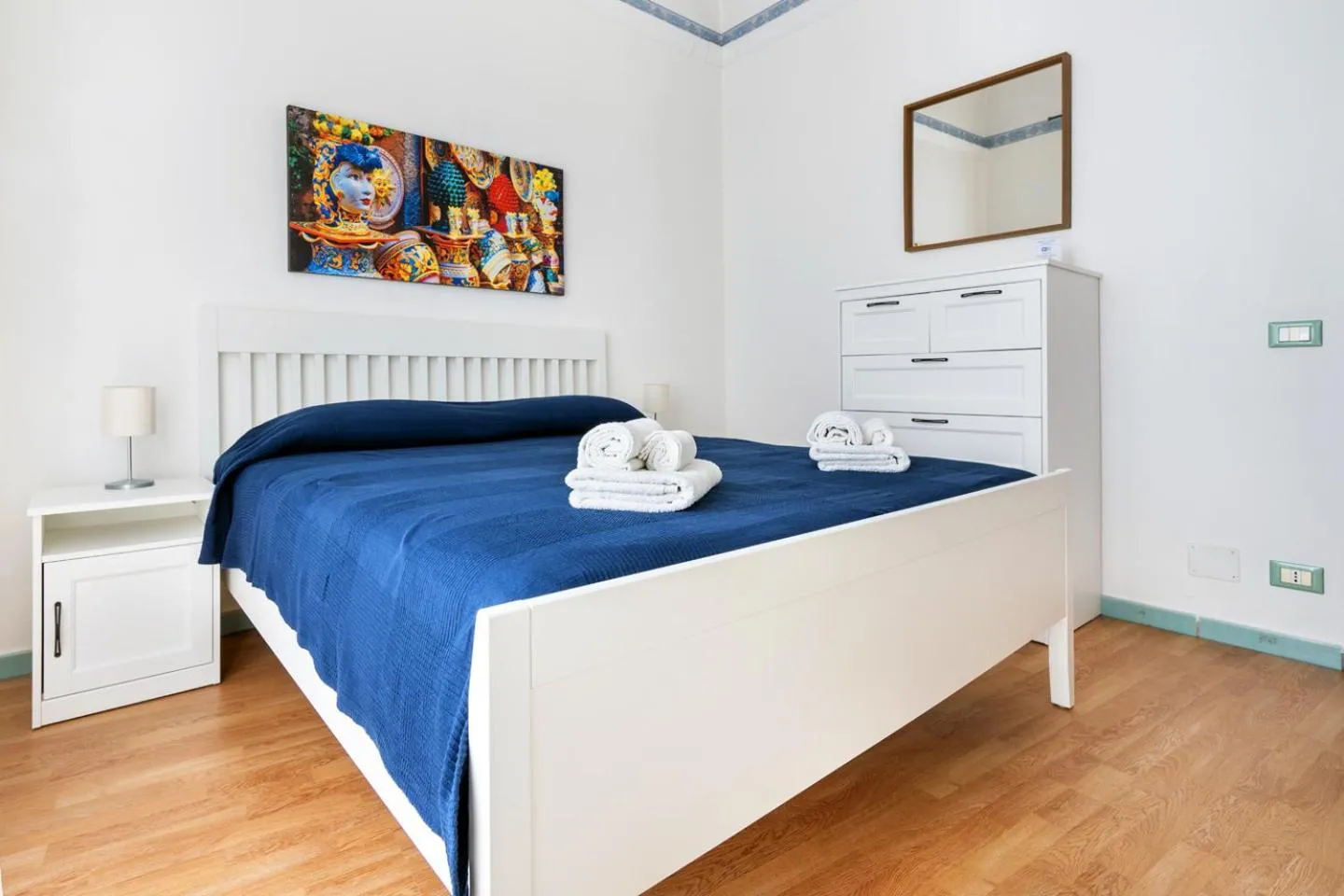 Bedroom, Bed in Porta Carini Residence