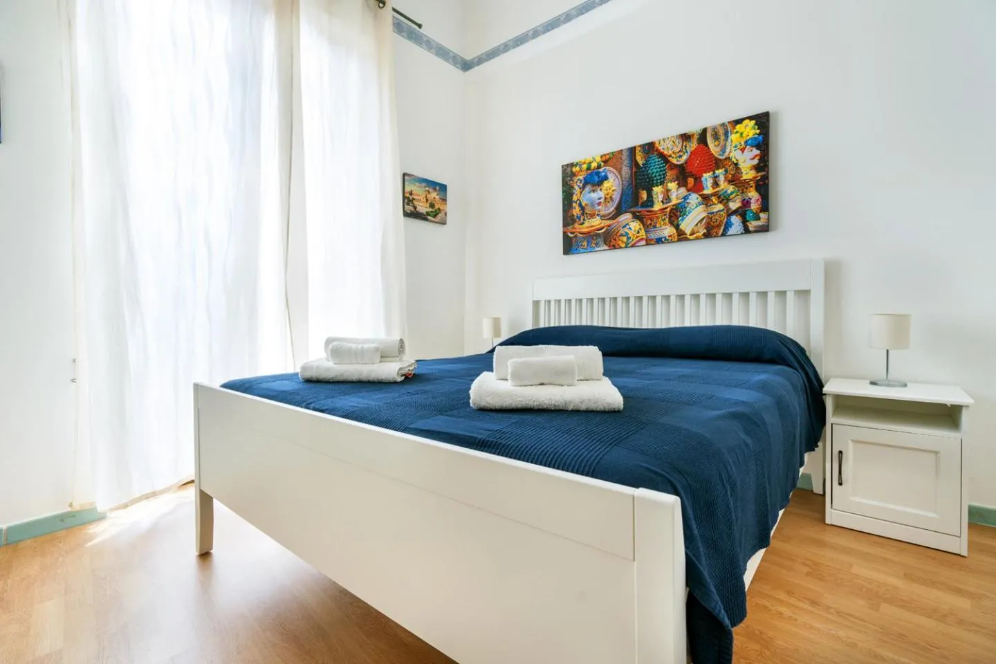 Bedroom, Bed in Porta Carini Residence
