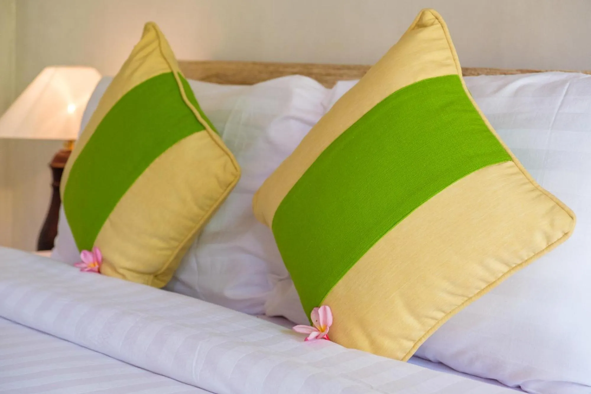 Bed in Crystal Bay Bungalows