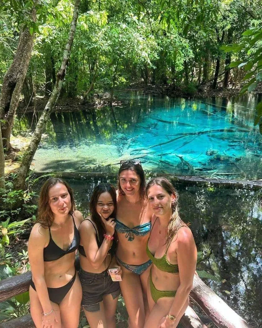 group of guests in Sleeper Hostel
