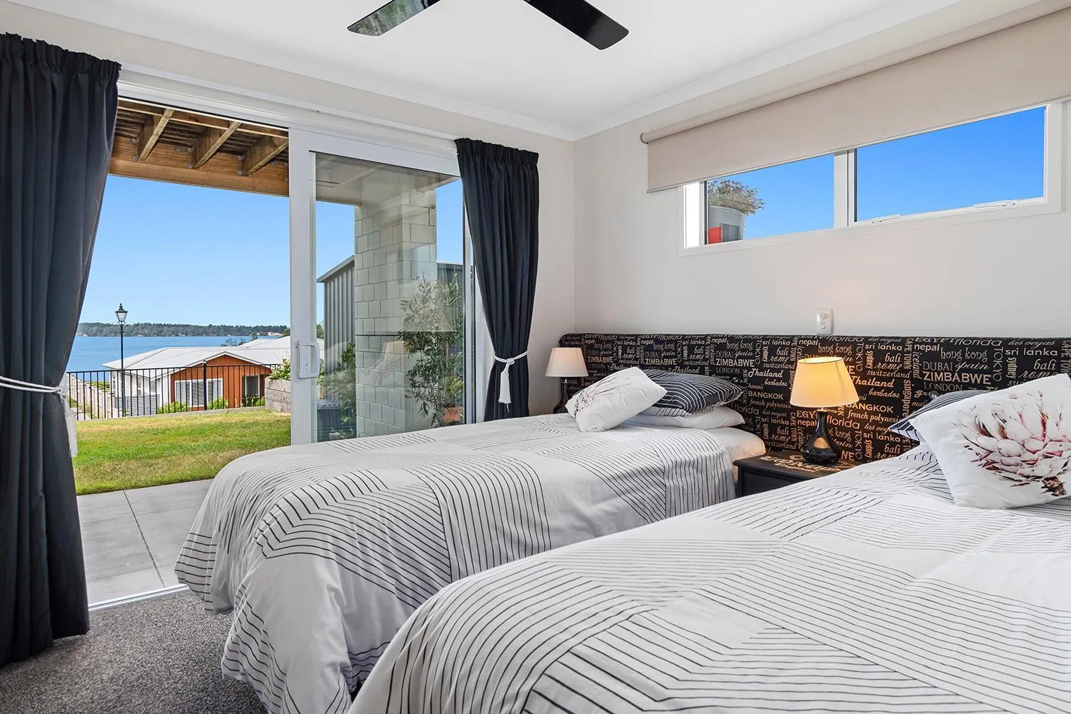 Bedroom, Bed in Omokoroa Sea View Apartment