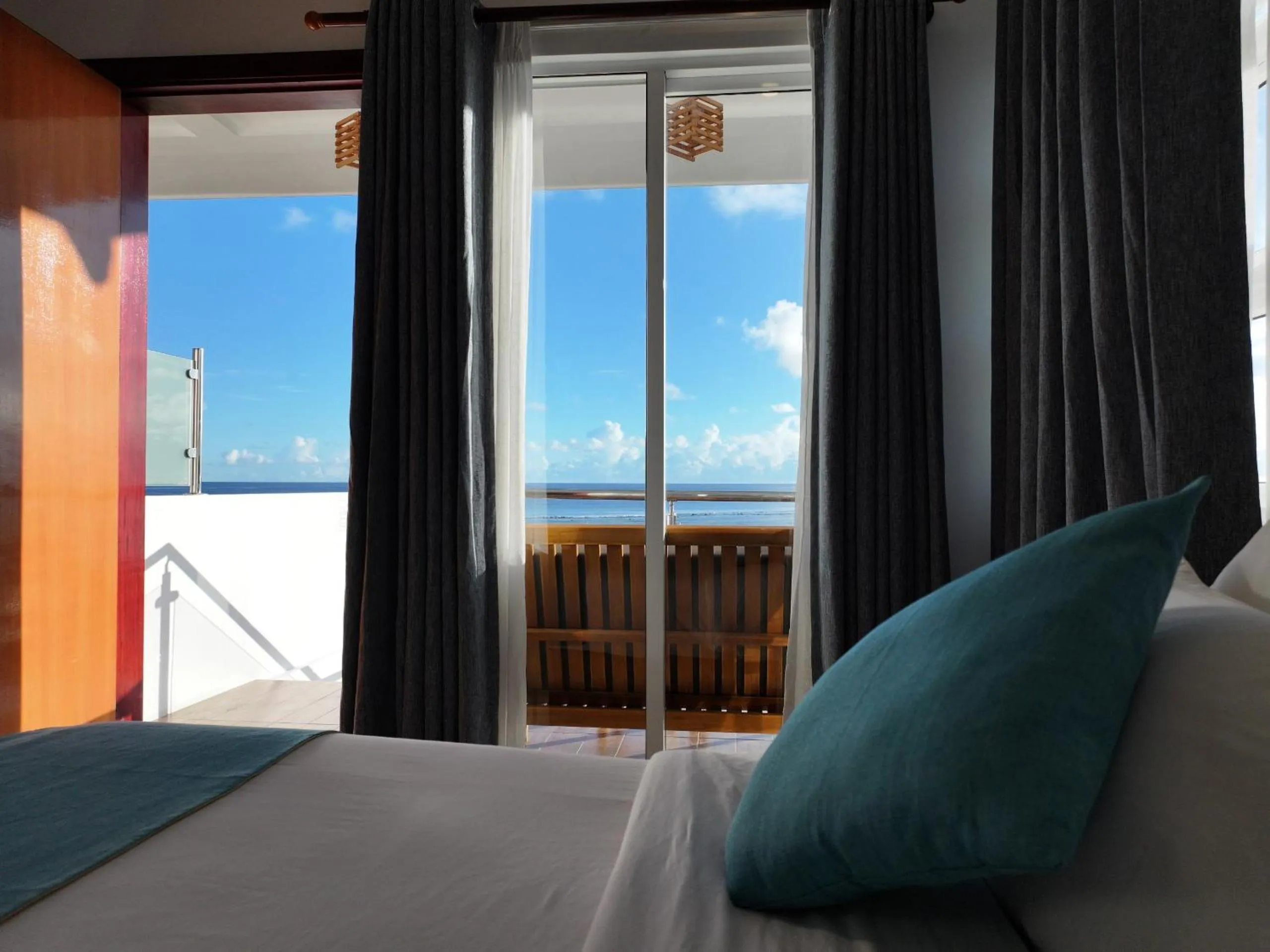 Bedroom, Bed in Reef Edge Thulusdhoo, Maldives