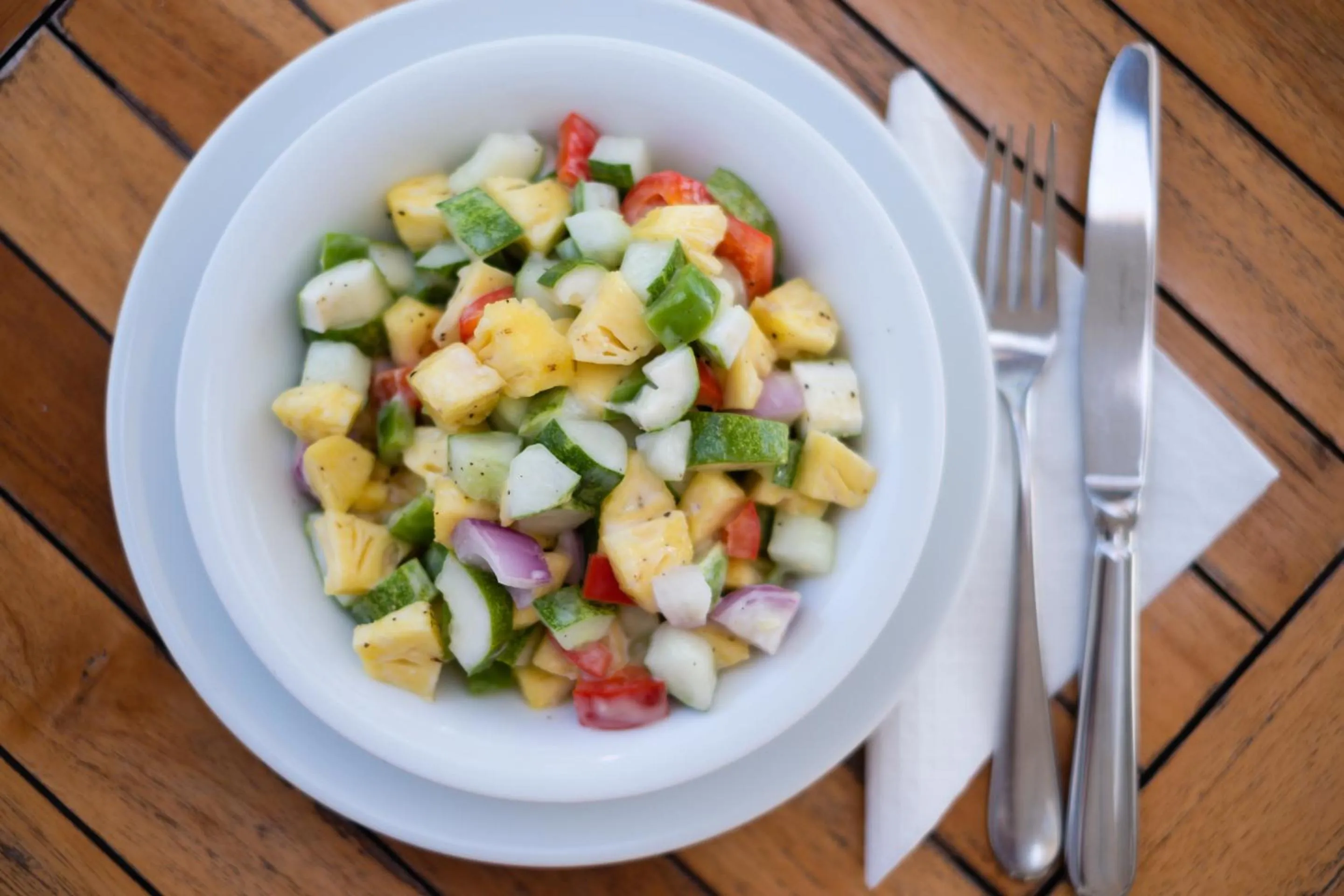 Food close-up in Reef Edge Thulusdhoo, Maldives
