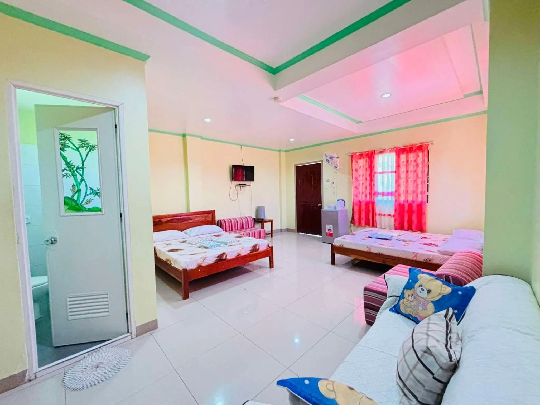 Bed in La Fela Pension House