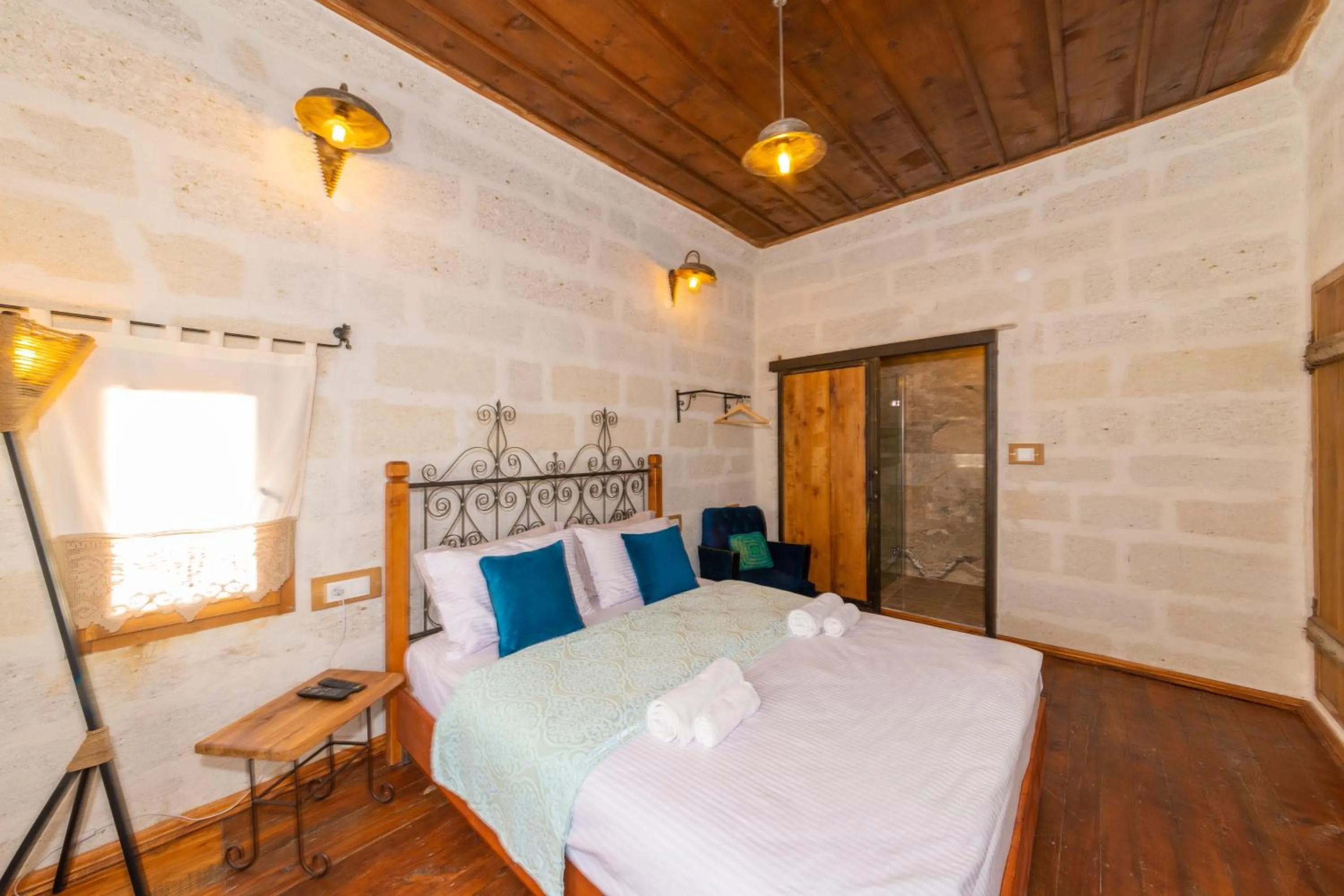 Bed in terracota hotel