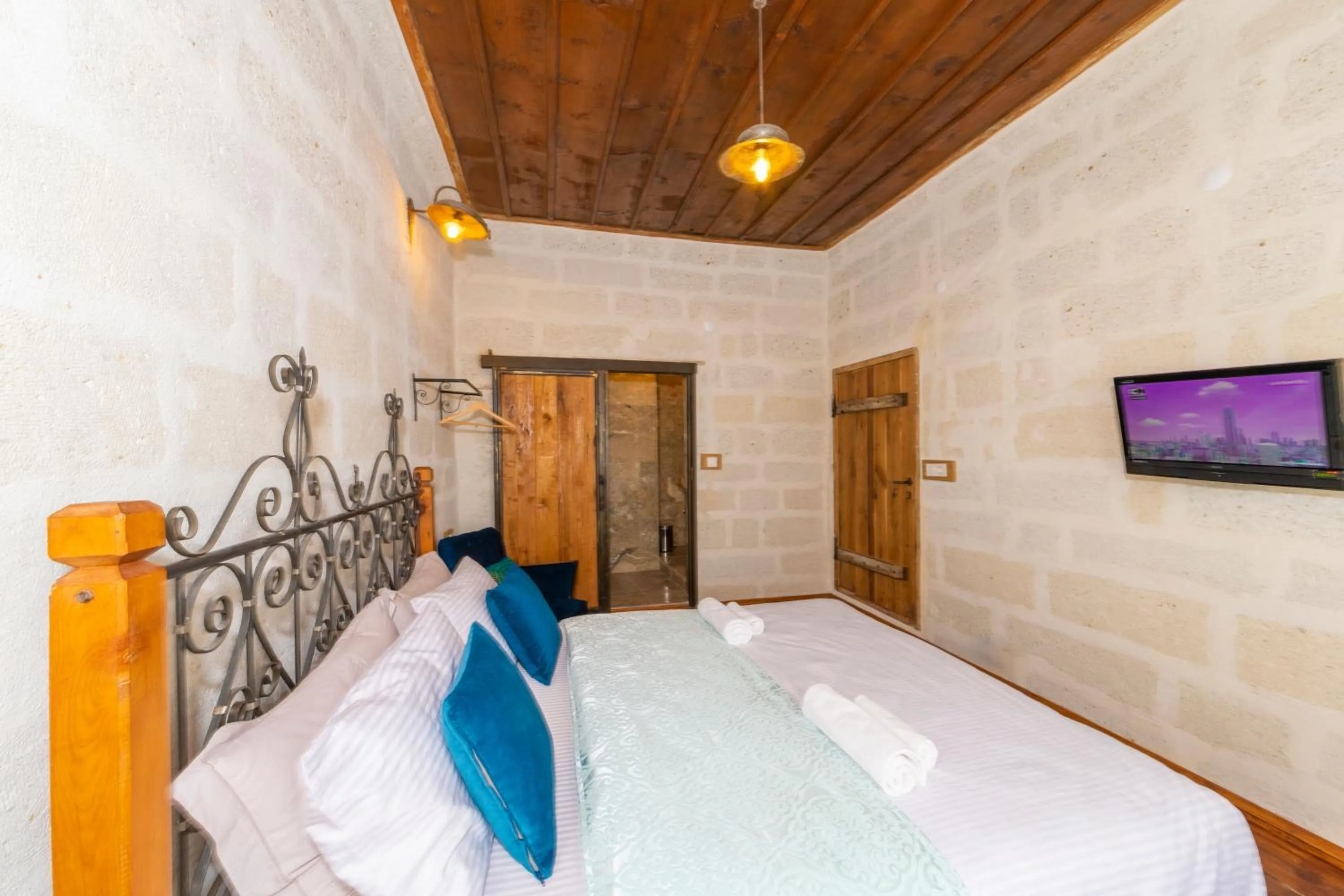 Bed in terracota hotel