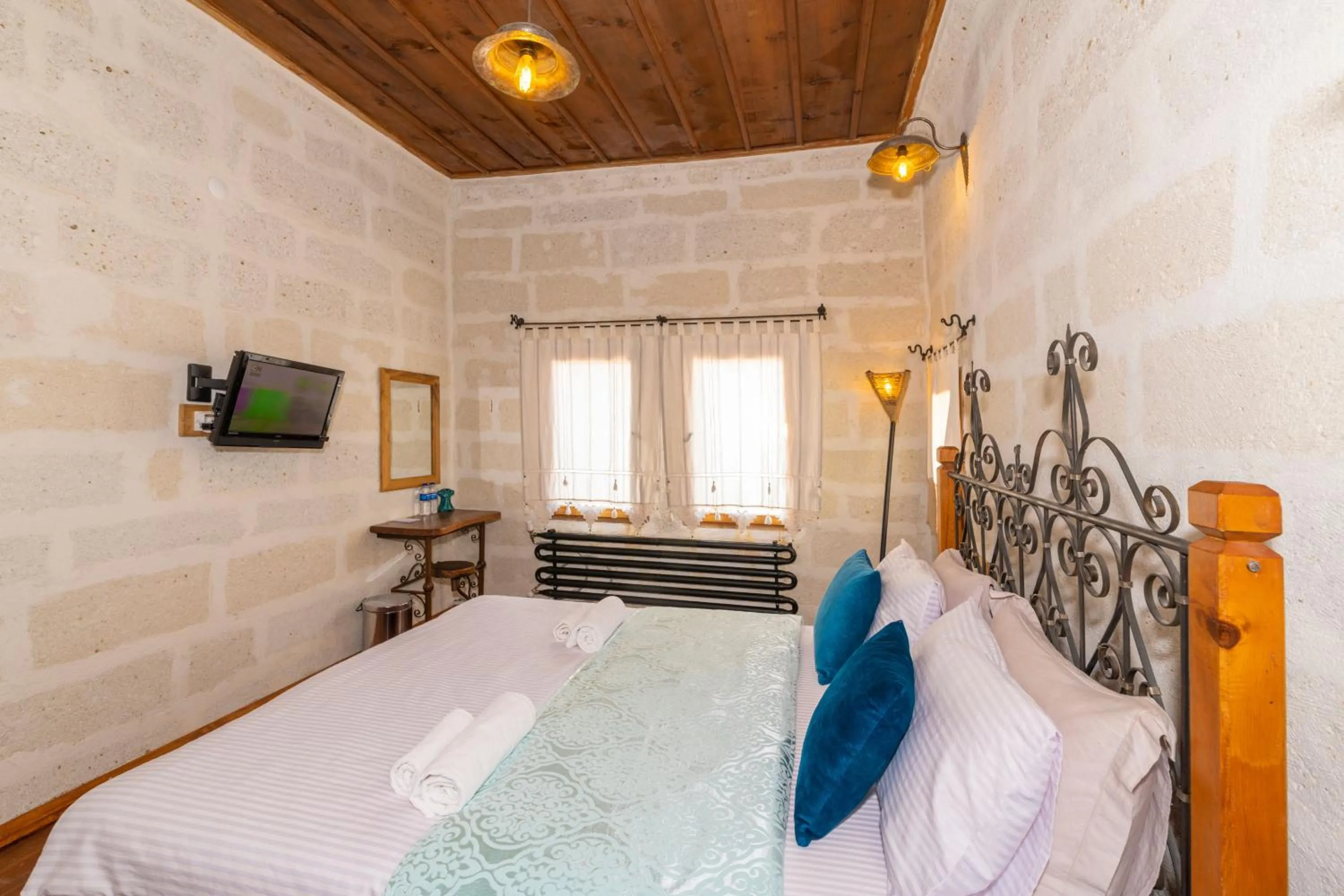 Bed in terracota hotel