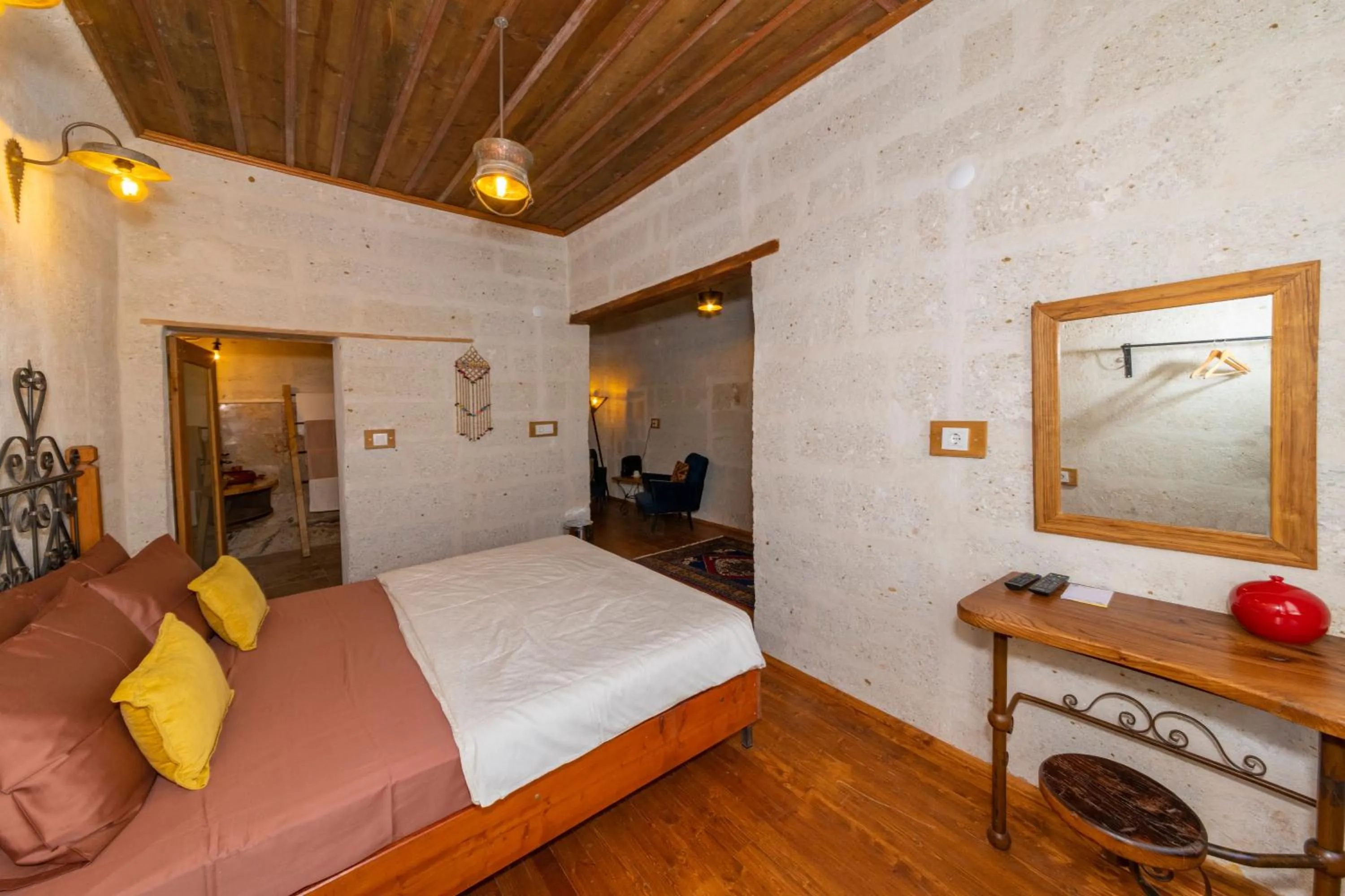 Bed in terracota hotel