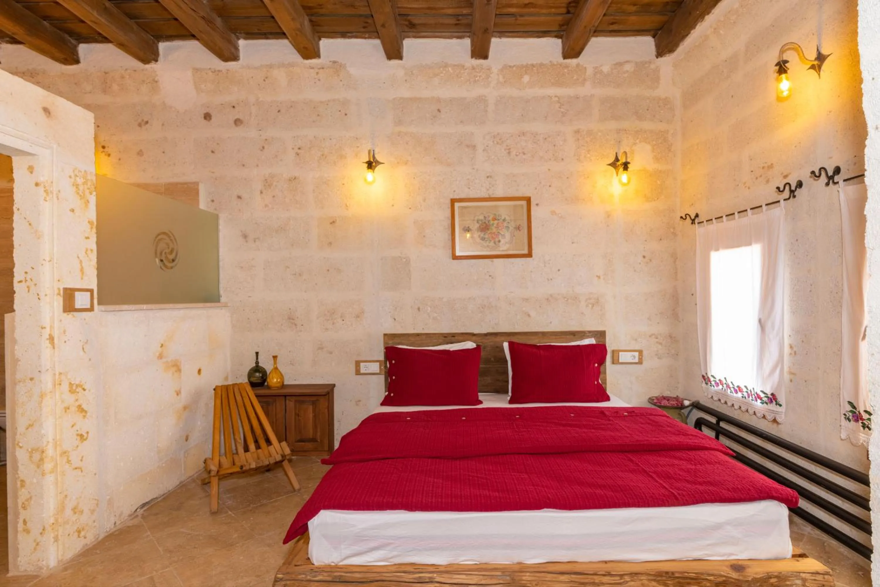 Bed in terracota hotel