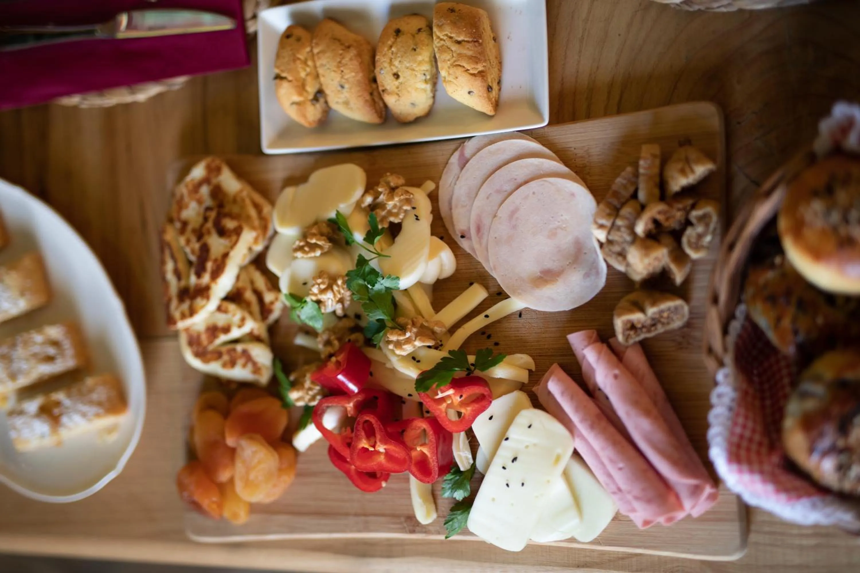 Food and drinks in terracota hotel