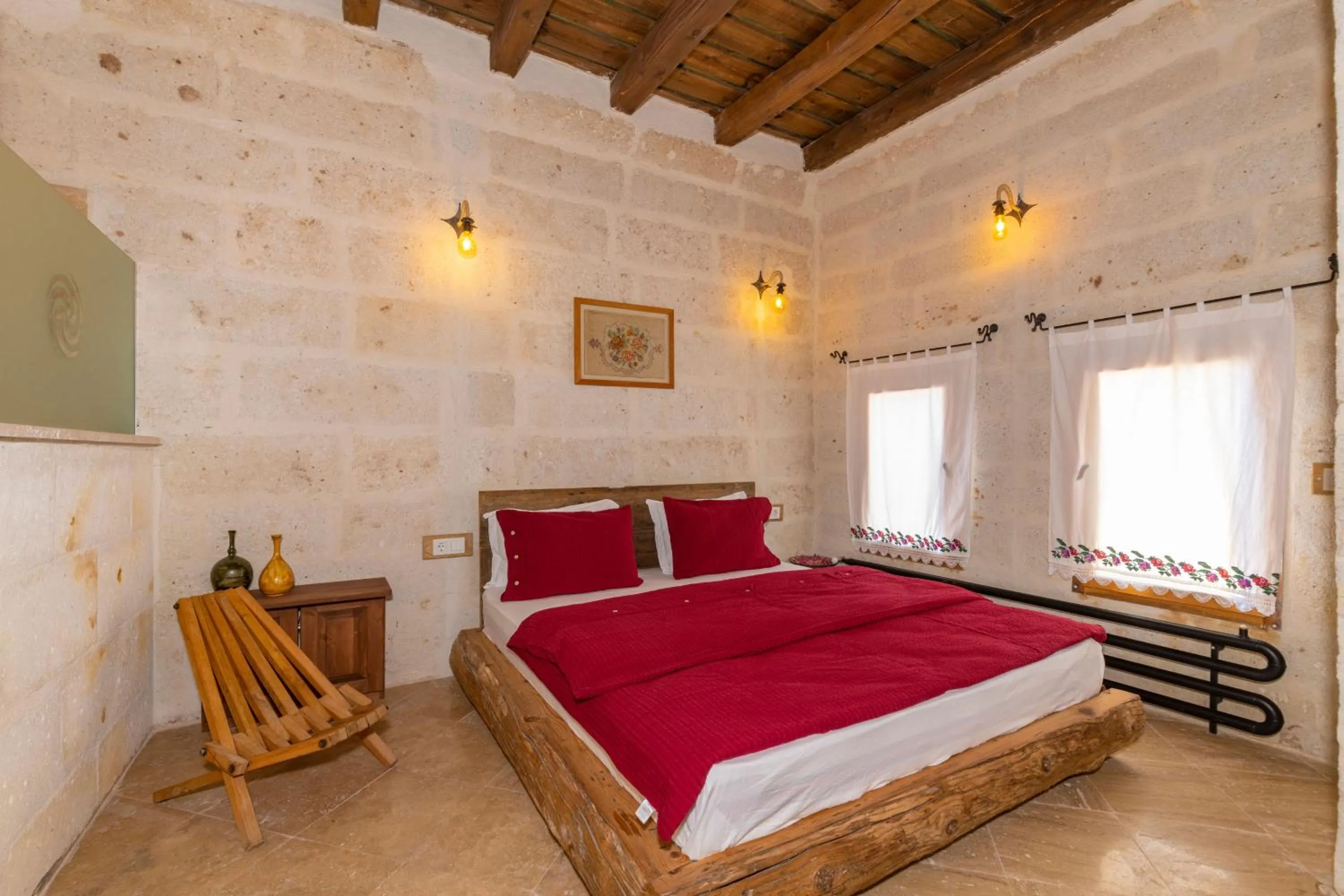 Bed in terracota hotel