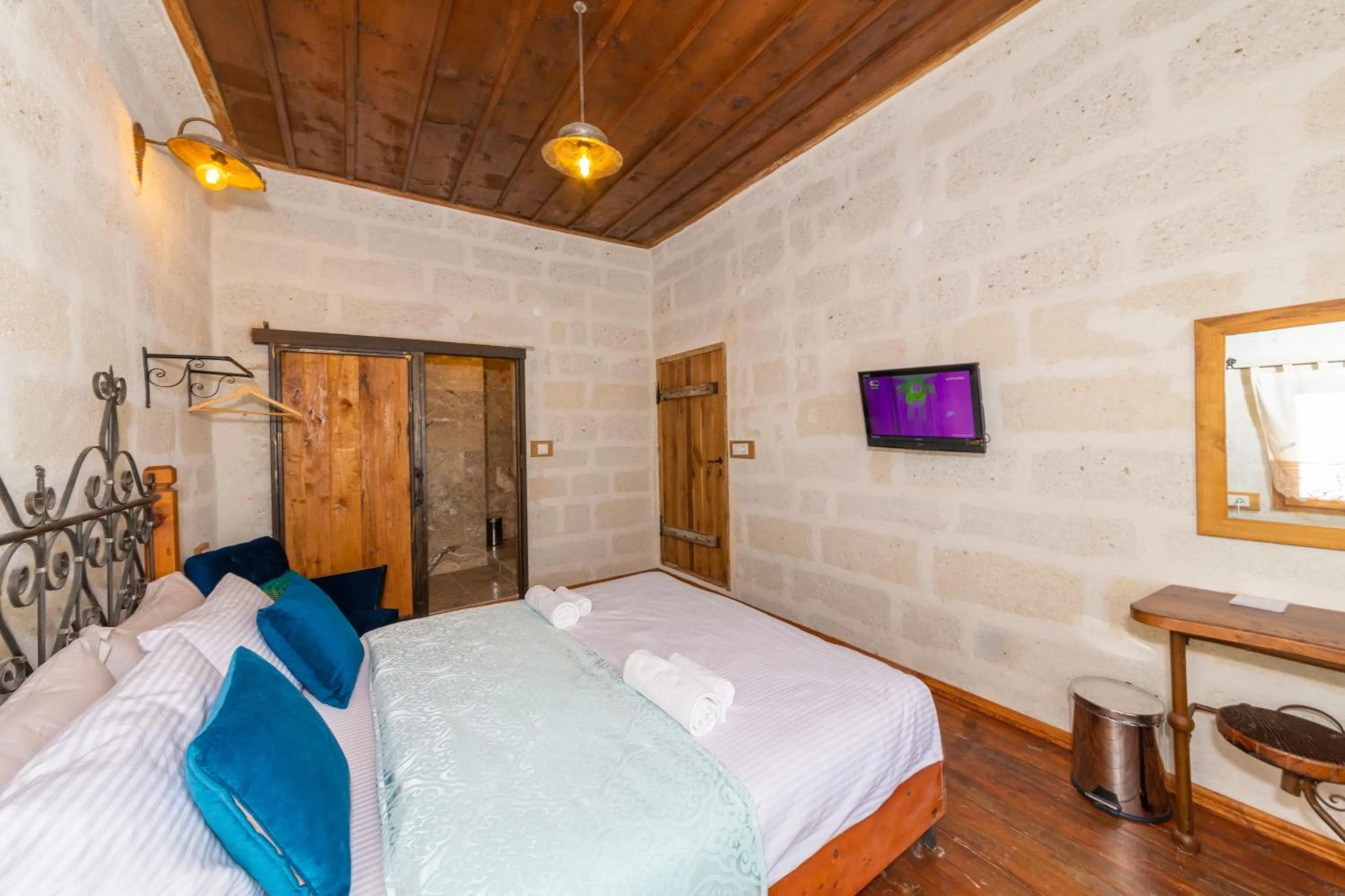 Bed in terracota hotel