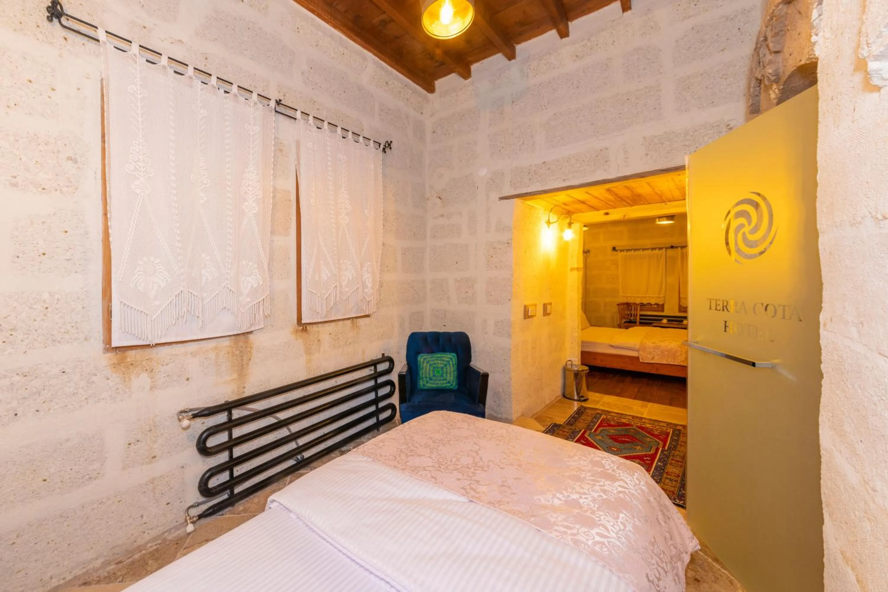 Bed in terracota hotel