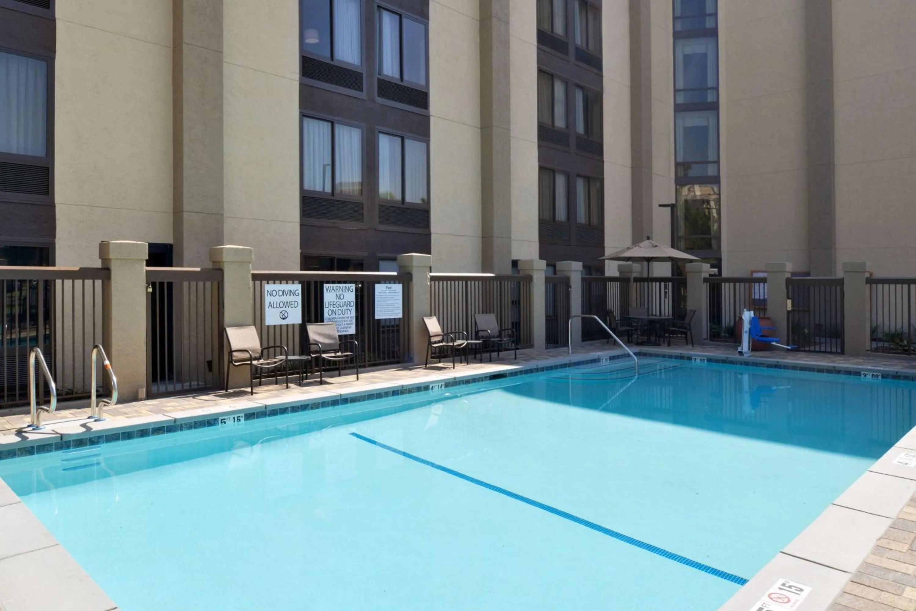 Pool view in Hampton Inn Los Angeles-West Covina