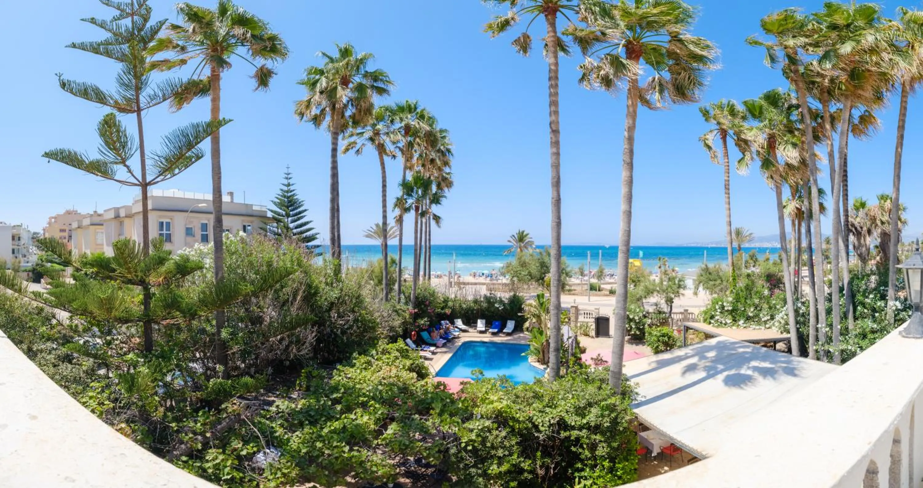 Garden view in Hotel Ciutat Jardi