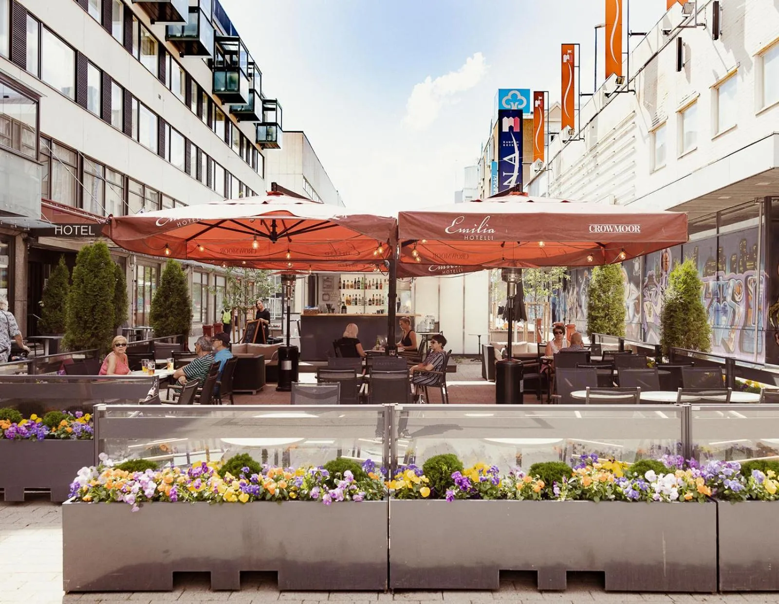 Property building in Hotel Emilia