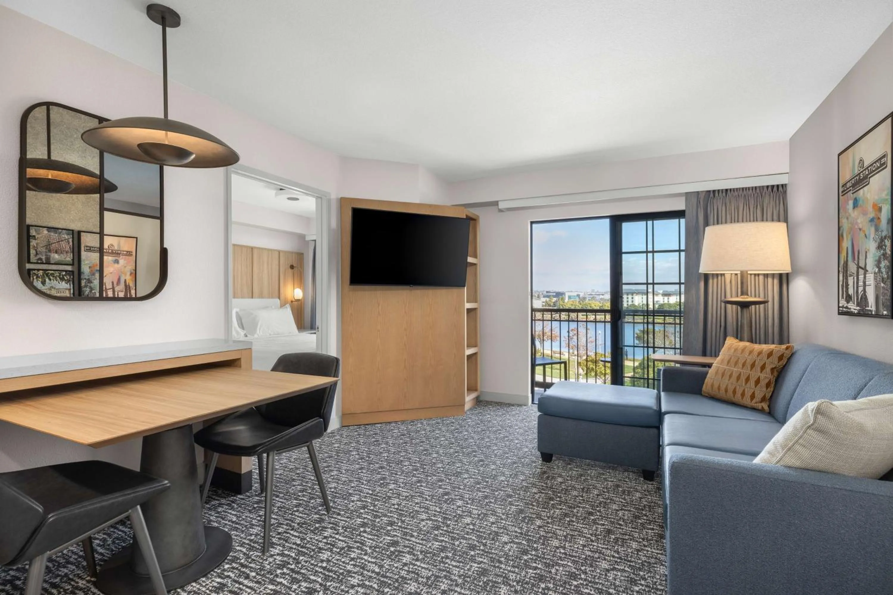 Living room in Homewood Suites by Hilton San Diego Airport-Liberty Station