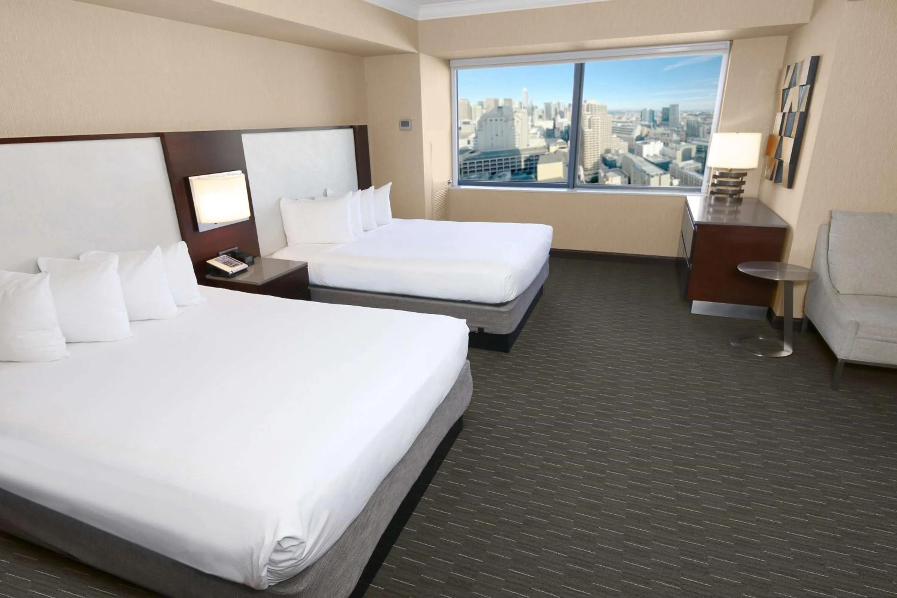 Bed in Hilton San Francisco Union Square