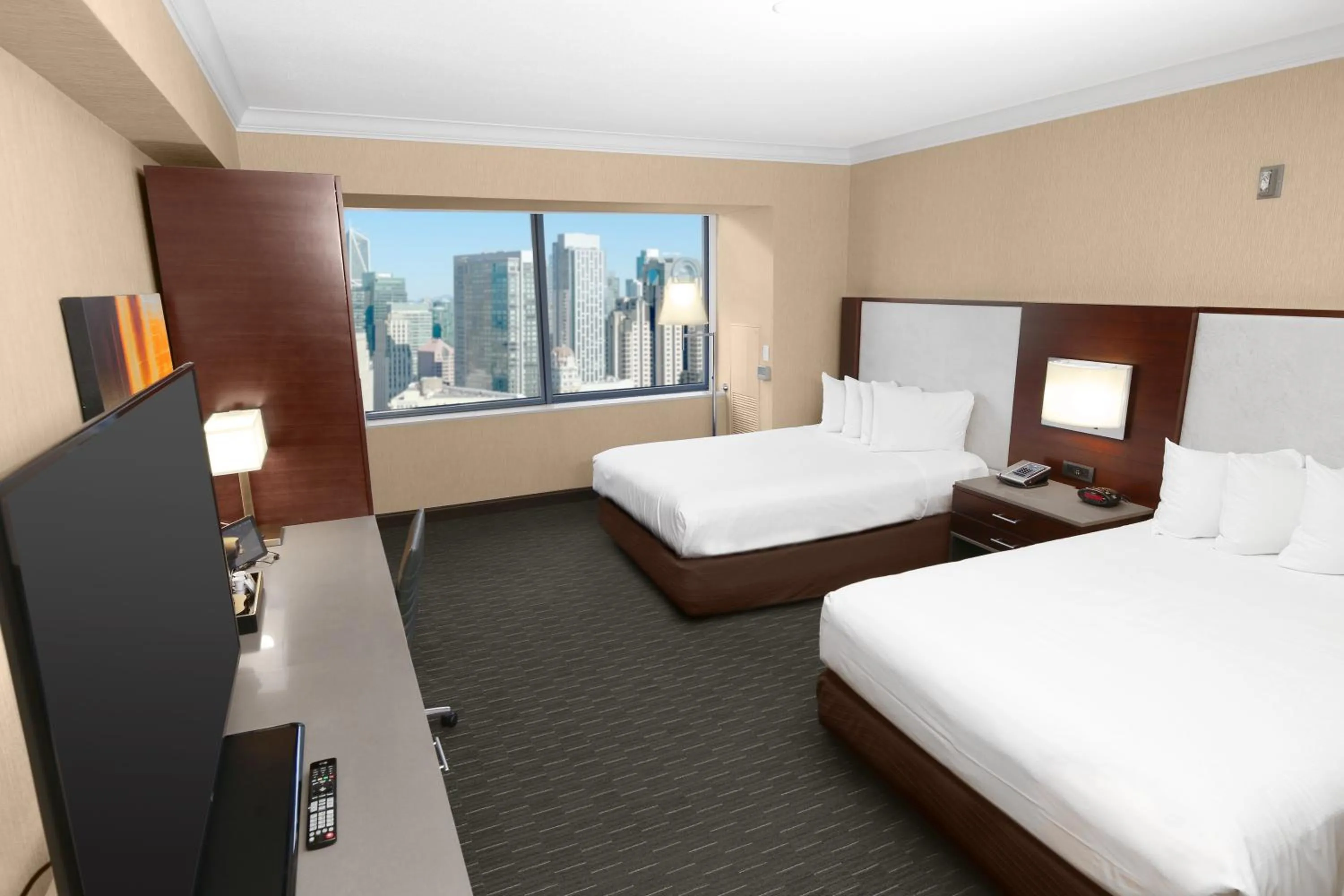 Bed in Hilton San Francisco Union Square