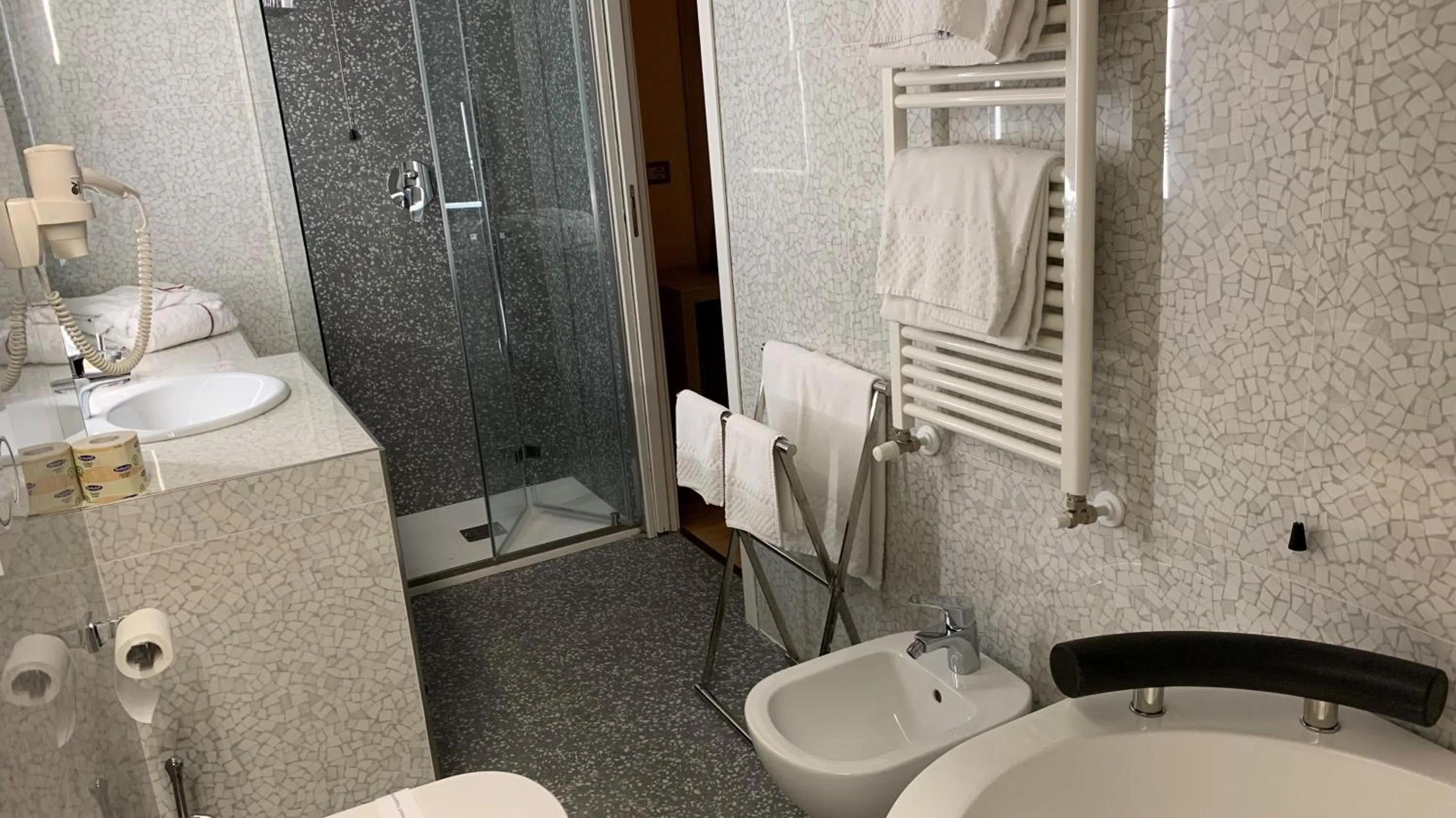 Shower in Hotel Roma