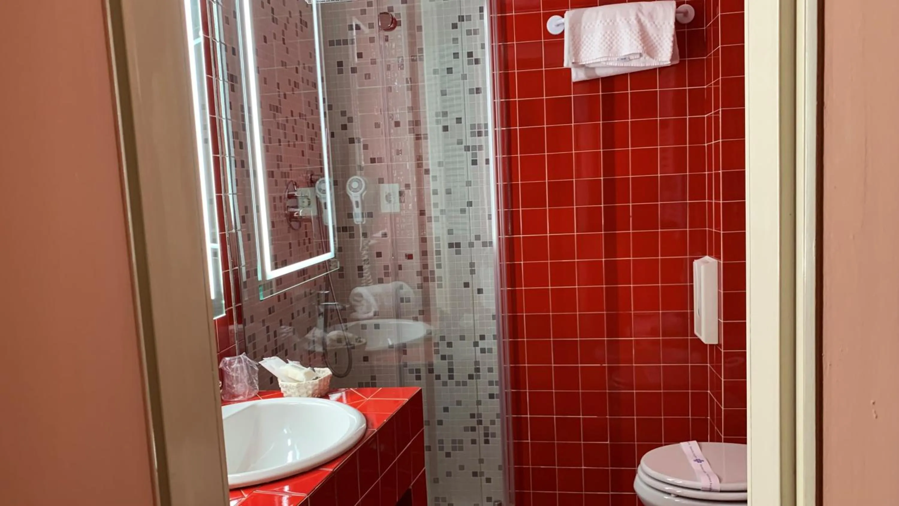 Shower in Hotel Roma