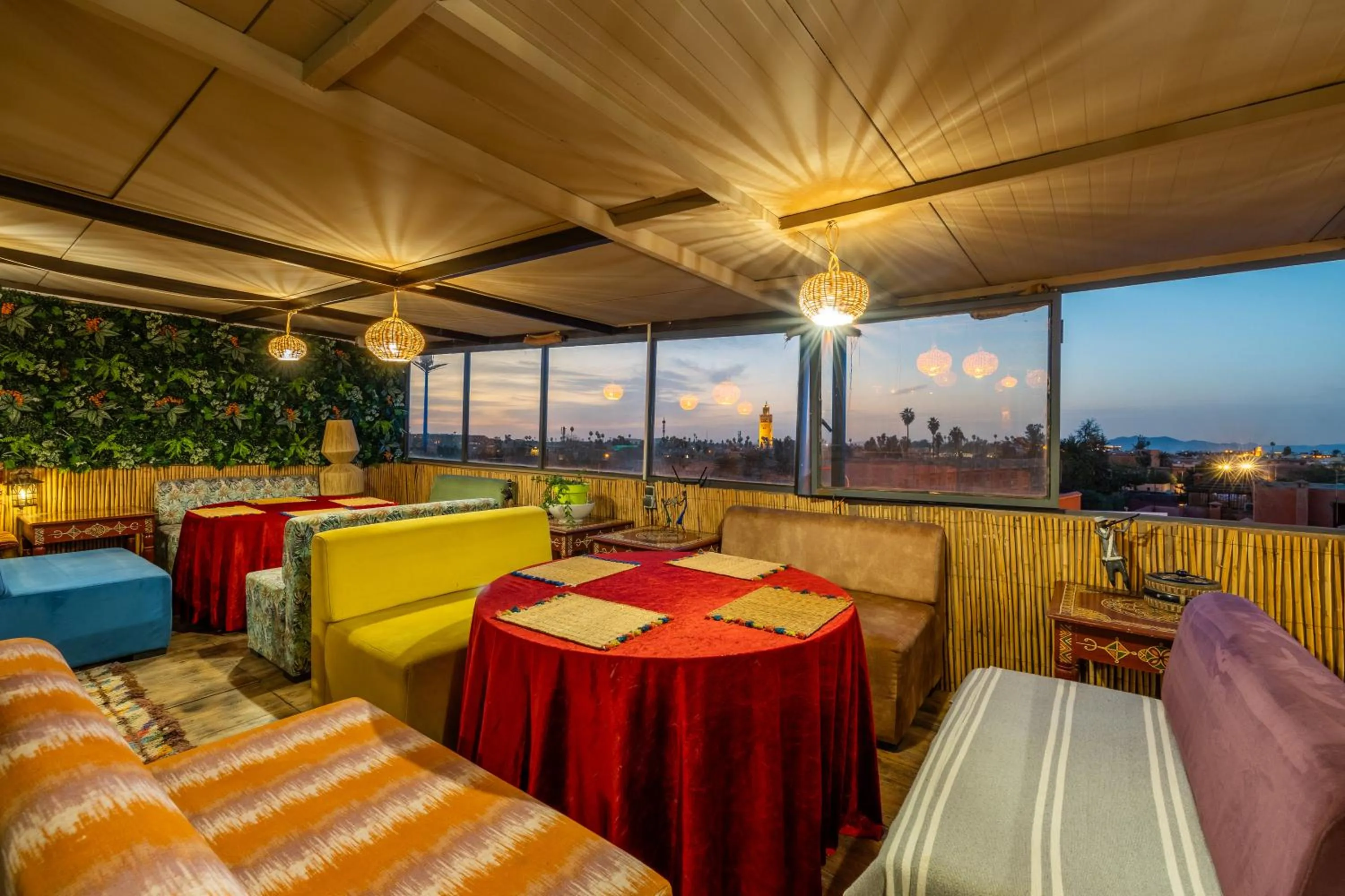Seating area in Riad Luzia