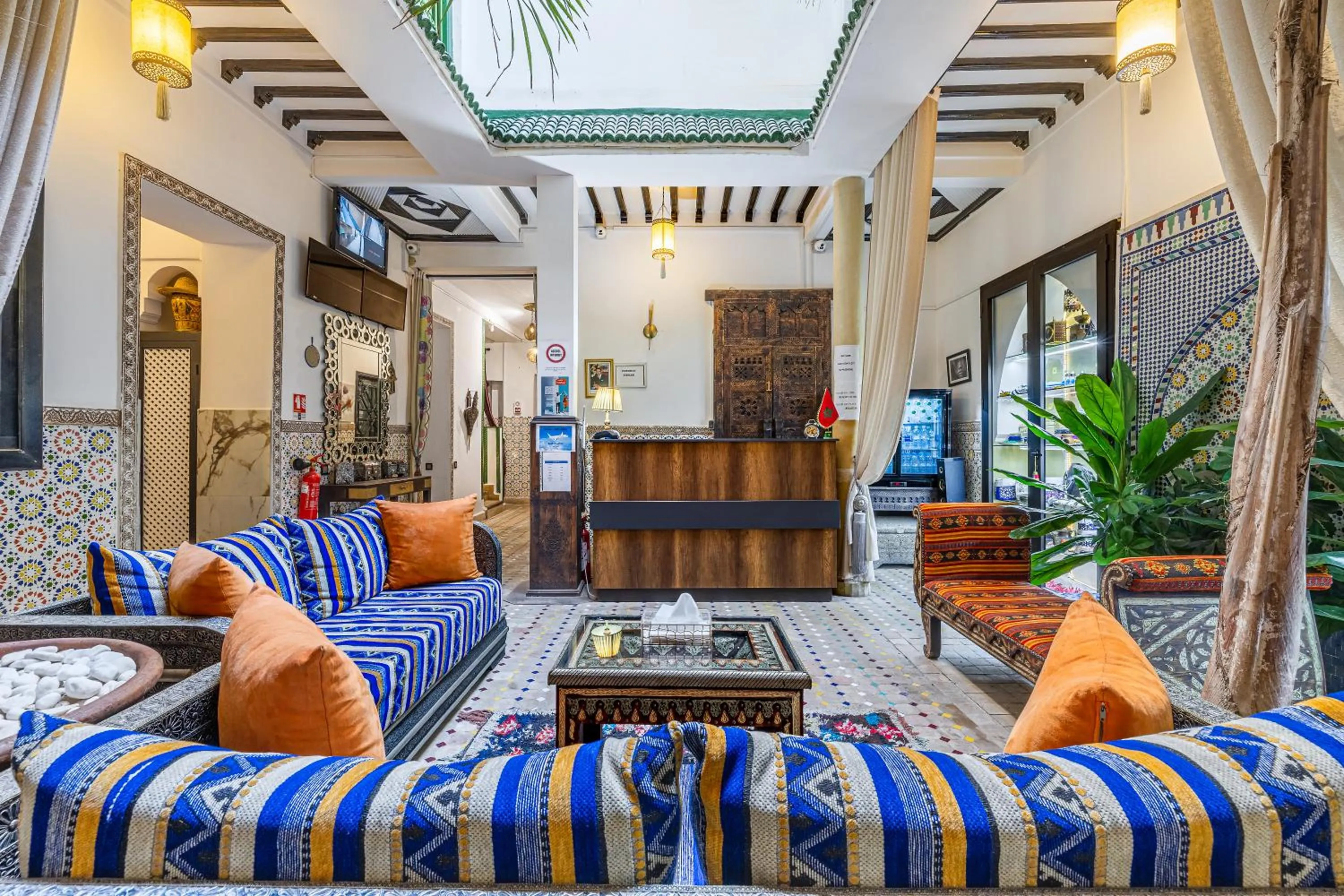 Lobby or reception in Riad Luzia