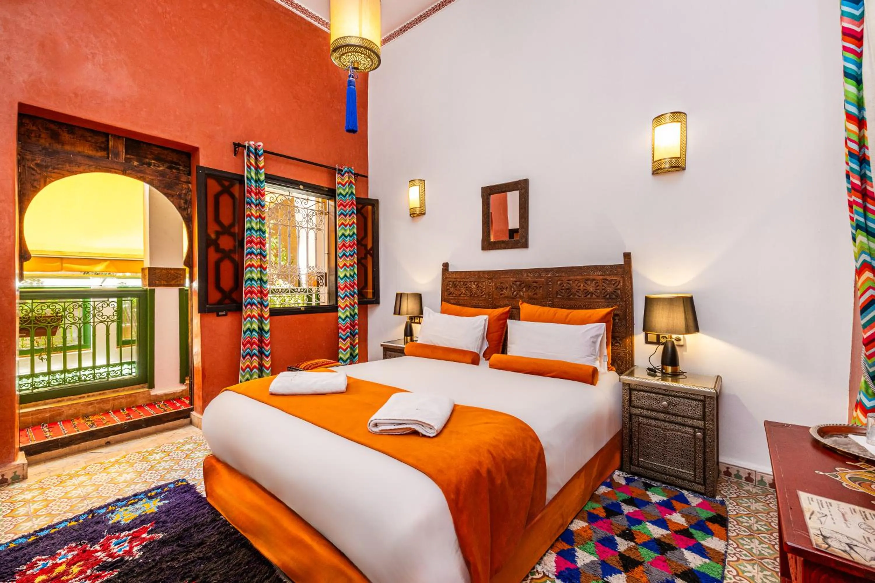 View (from property/room), Bed in Riad Luzia