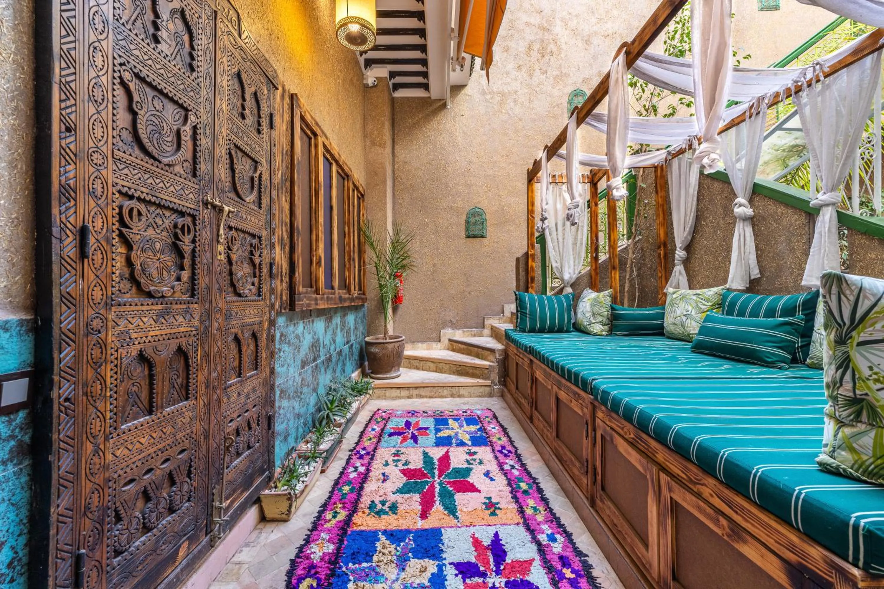 View (from property/room), Bed in Riad Luzia