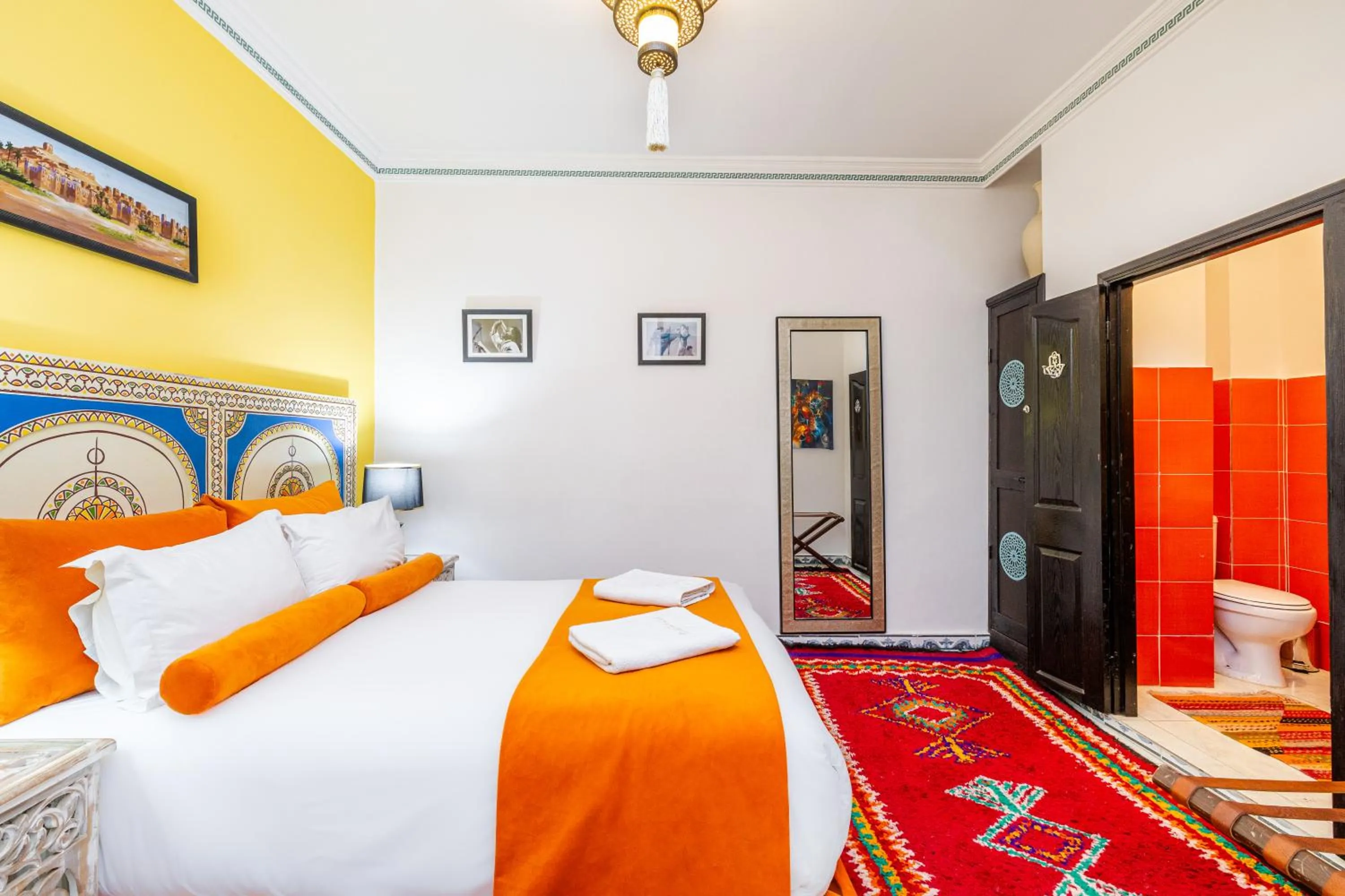 View (from property/room), Bed in Riad Luzia