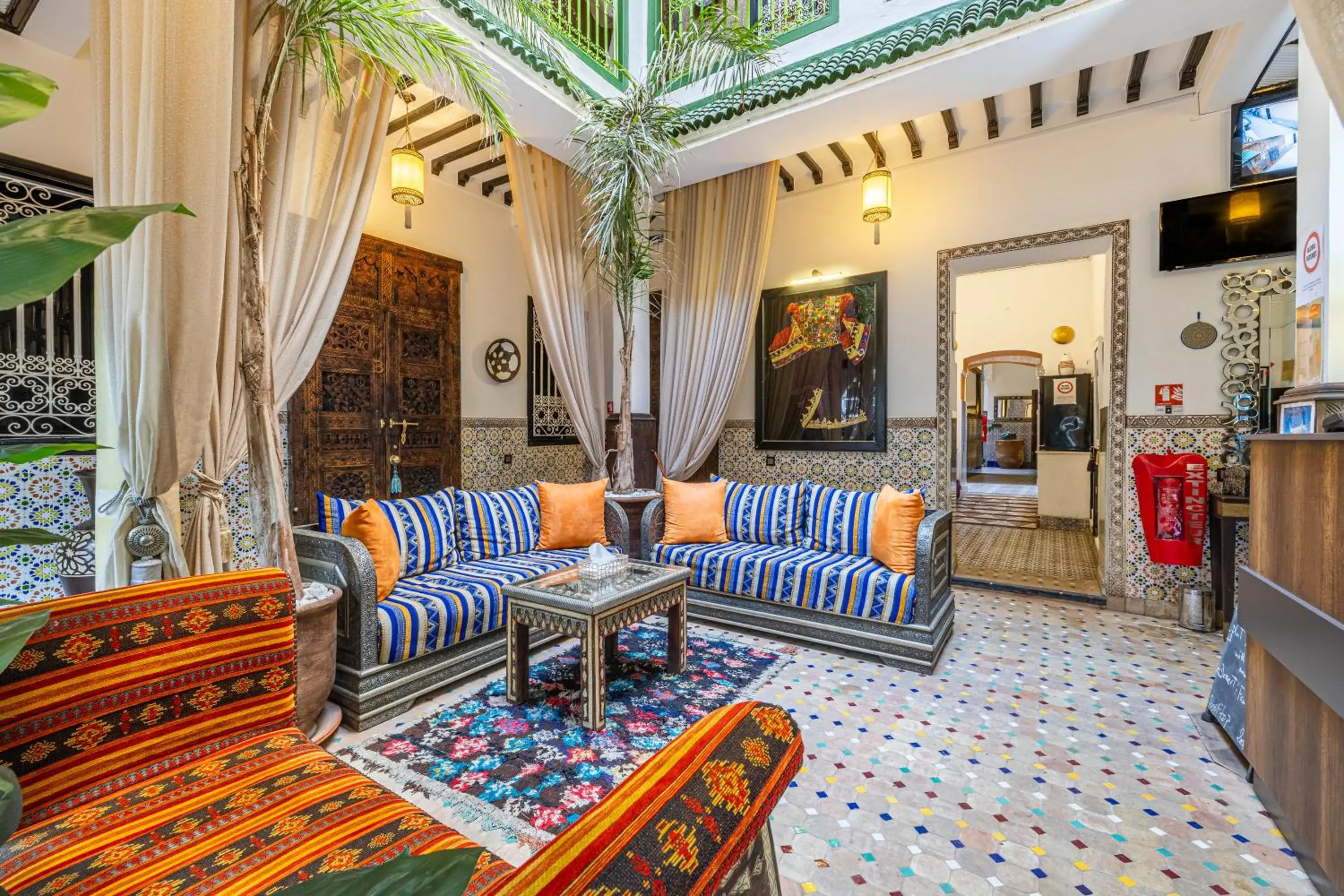 Lobby or reception in Riad Luzia Lobby or reception in Riad Luzia