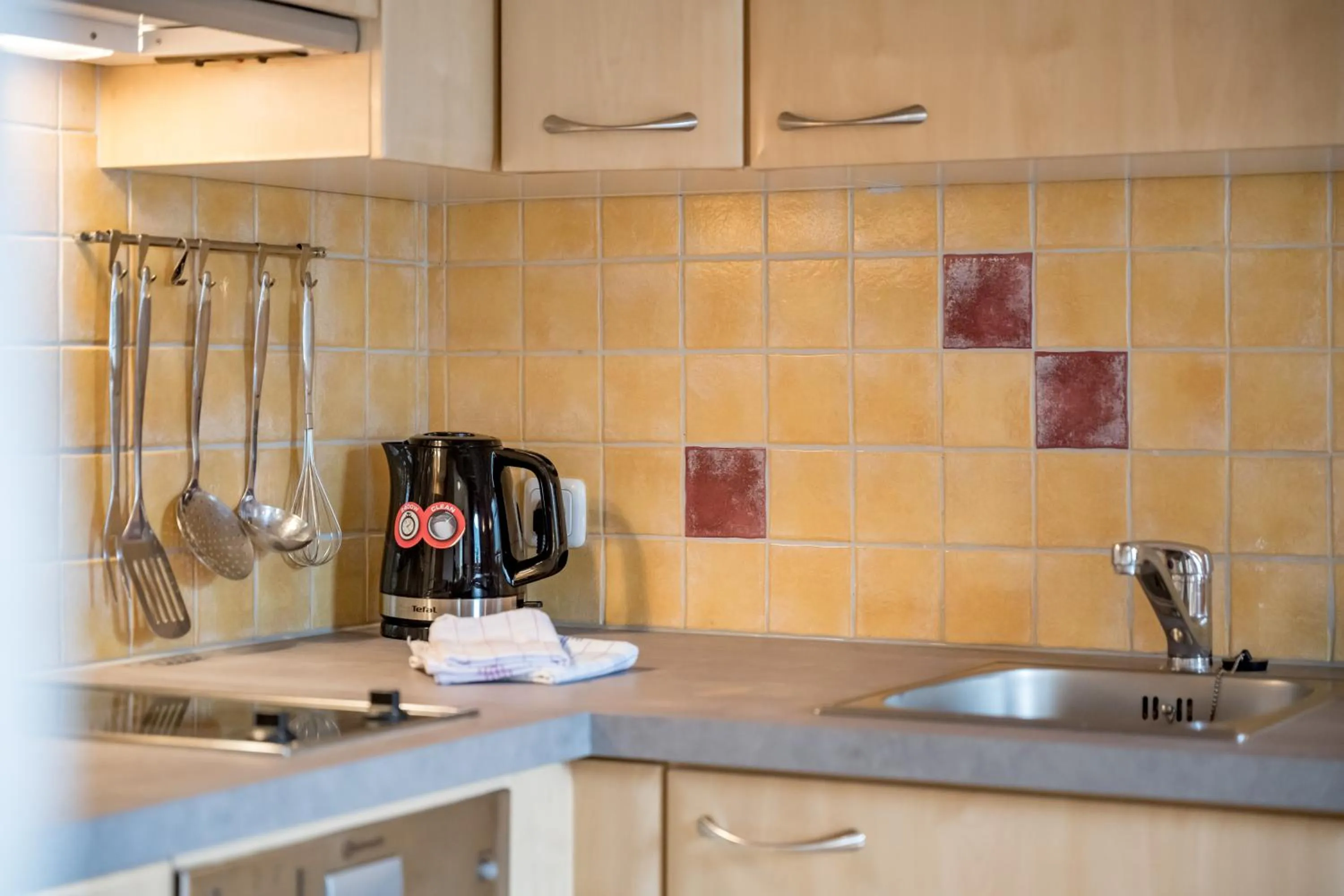 Kitchen or kitchenette in Hotel Bergwelt