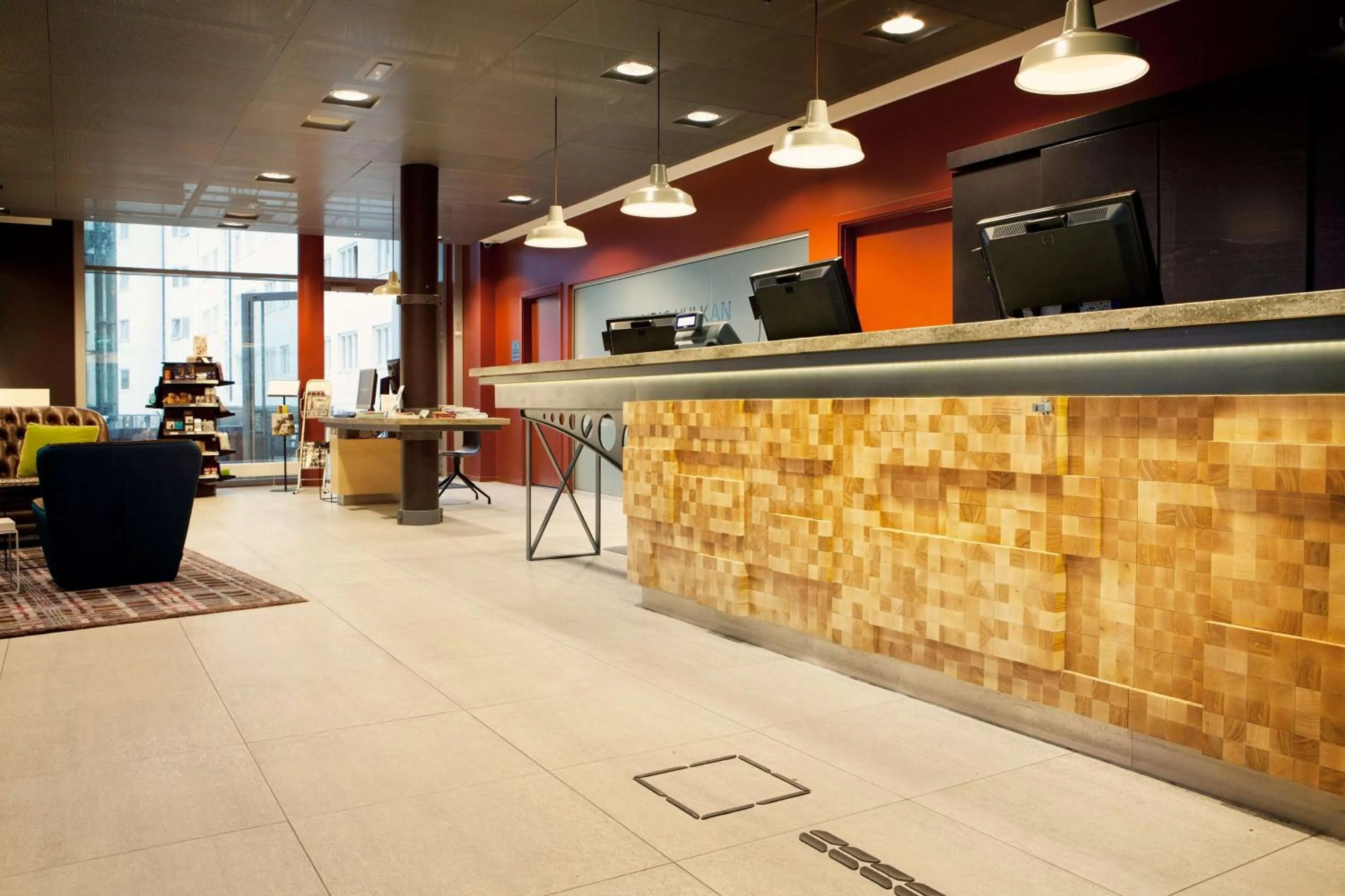 Lobby or reception in Scandic Vulkan