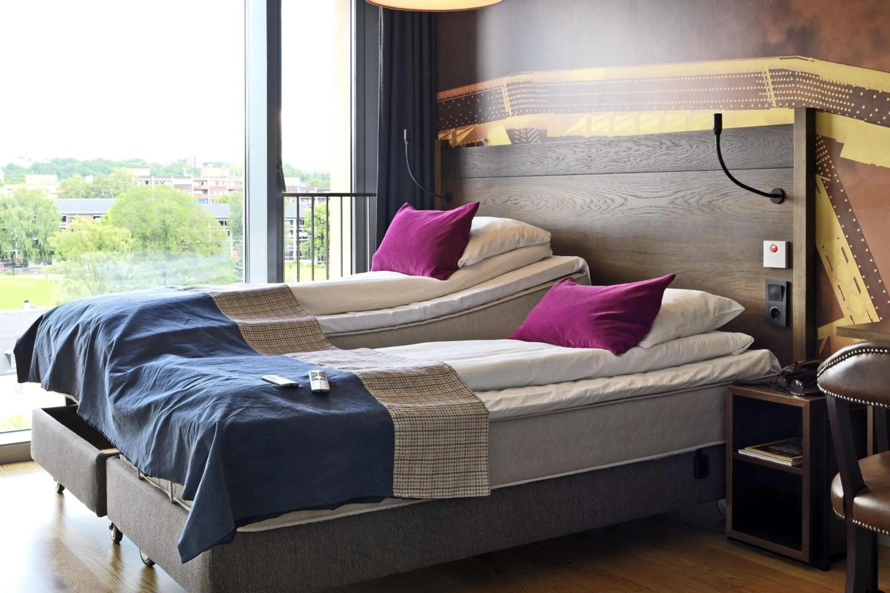 Bedroom, Bed in Scandic Vulkan