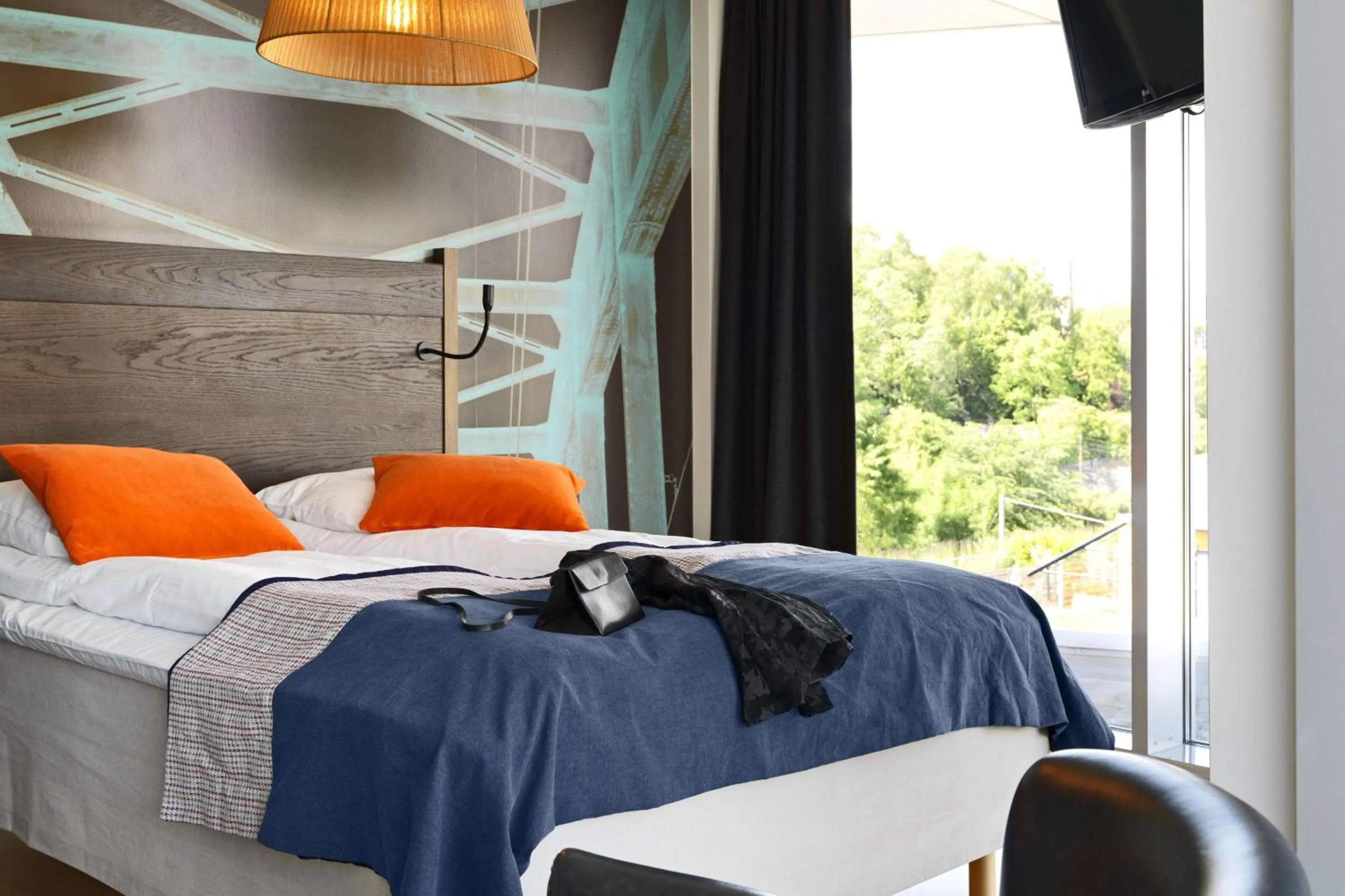 Bedroom, Bed in Scandic Vulkan