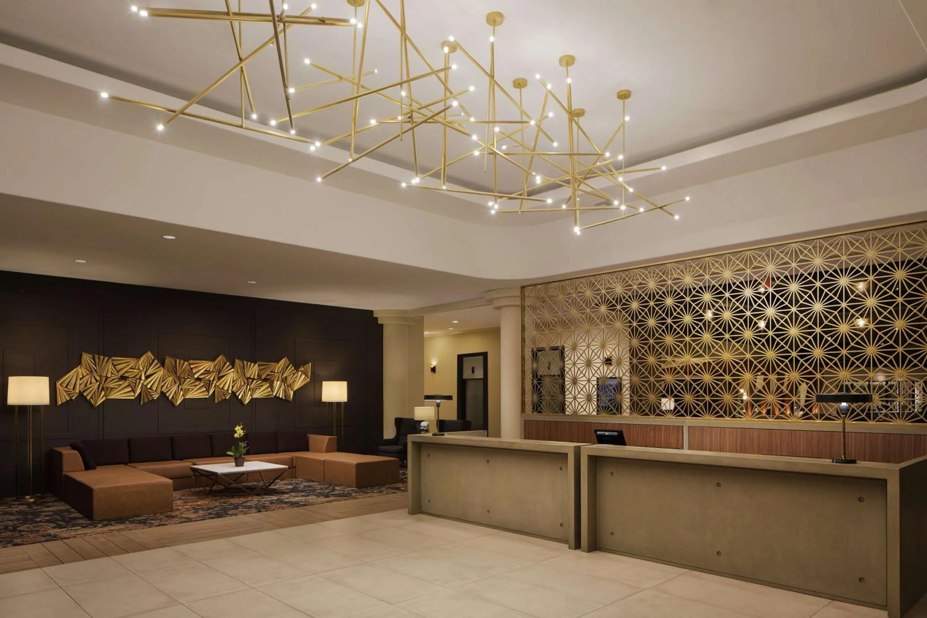 Lobby or reception in Embassy Suites by Hilton San Francisco Airport Oyster Point