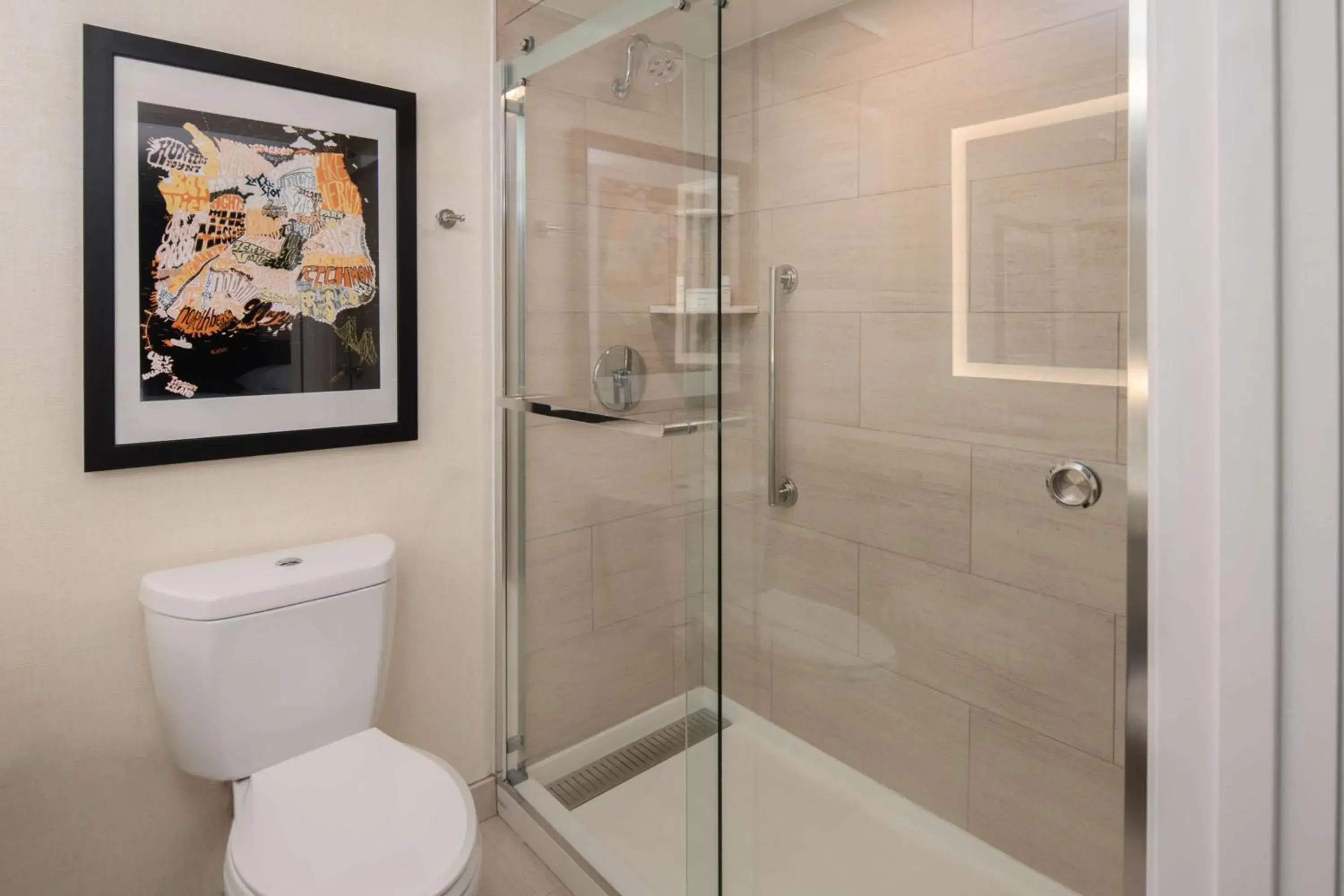 Bathroom in Embassy Suites by Hilton San Francisco Airport Oyster Point Bathroom in Embassy Suites by Hilton San Francisco Airport Oyster Point