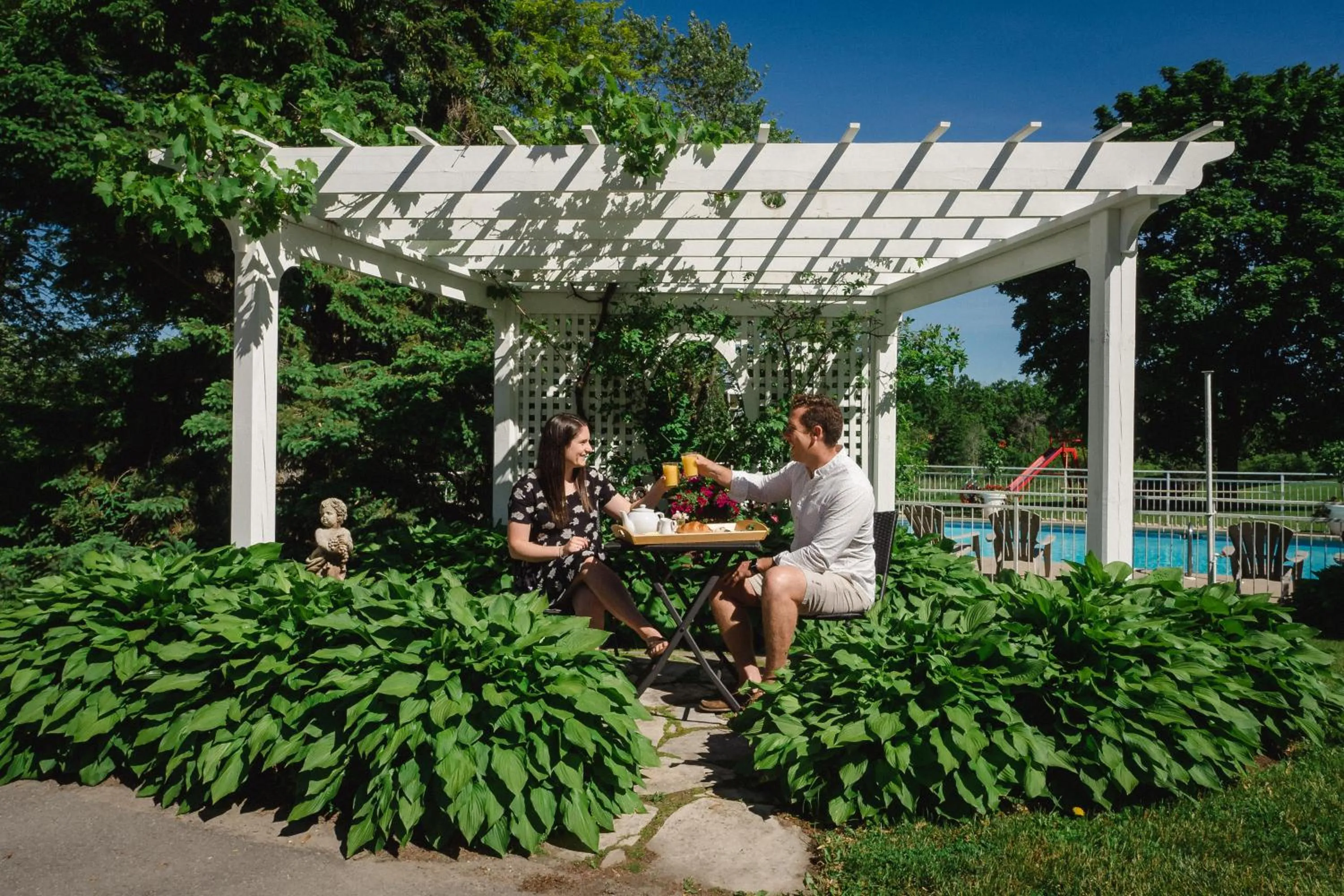 Garden view in Green Acres Inn