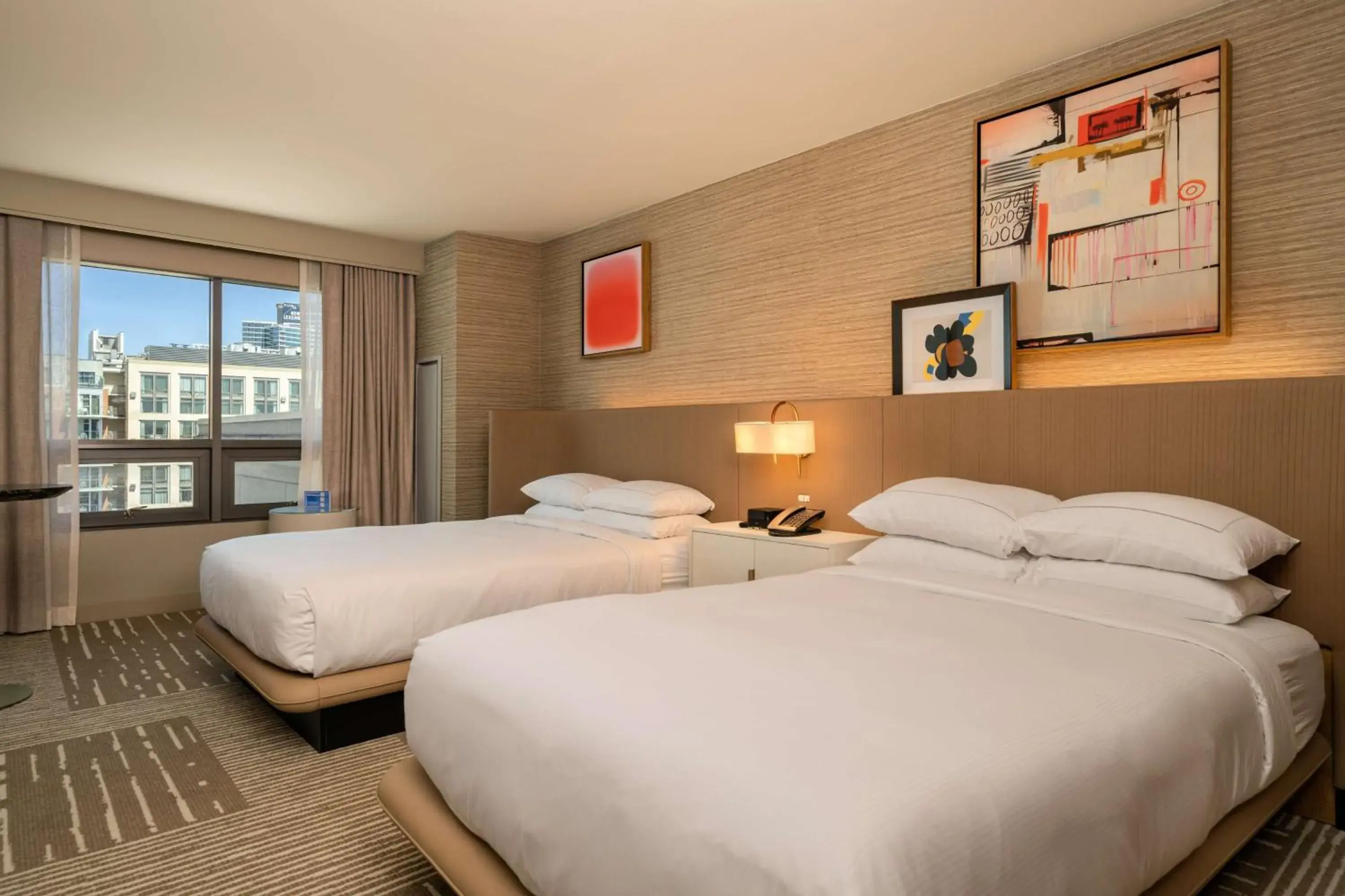 View (from property/room), Bed in Hilton San Diego Gaslamp Quarter View (from property/room), Bed in Hilton San Diego Gaslamp Quarter