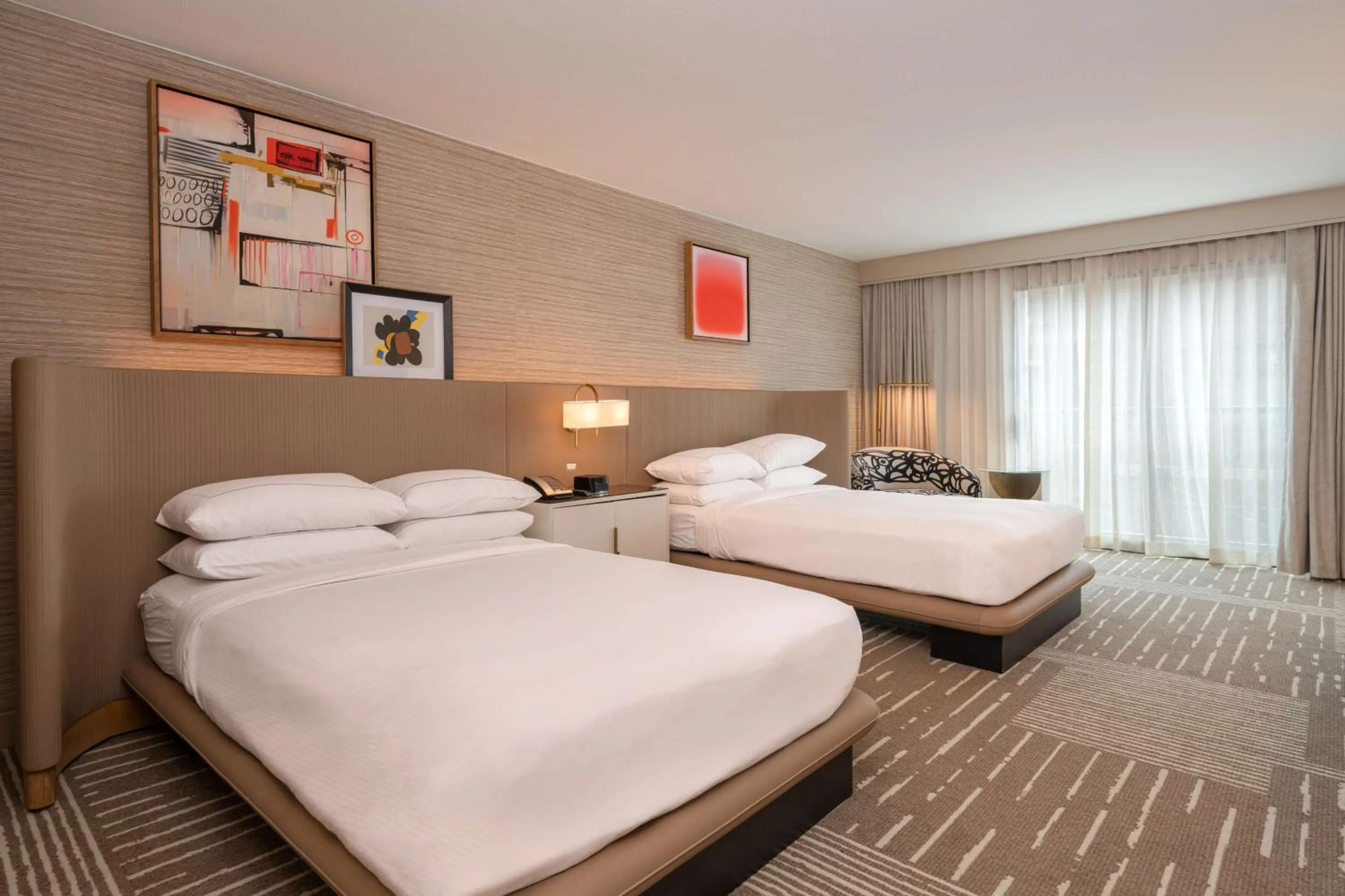 Bed in Hilton San Diego Gaslamp Quarter