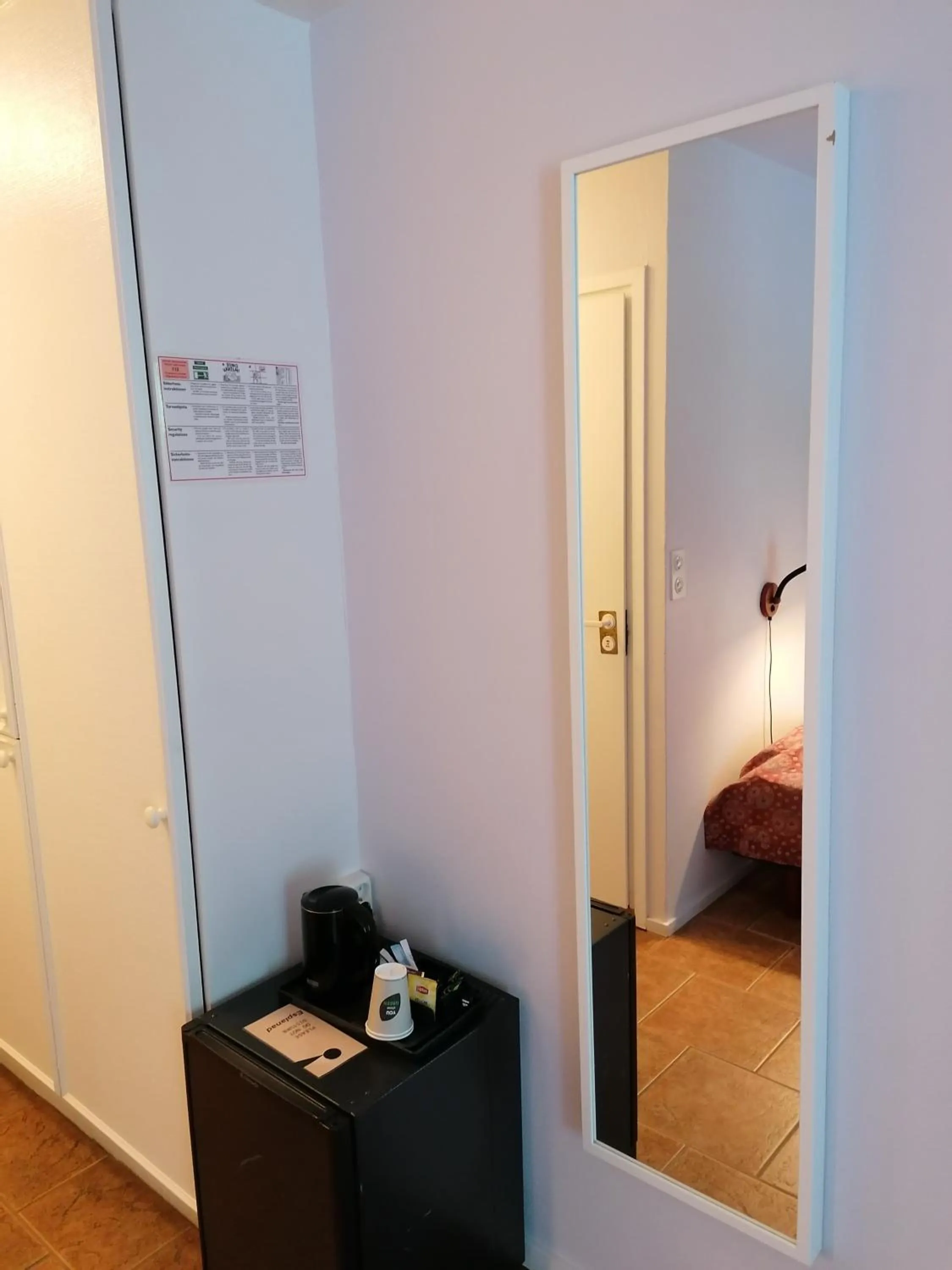 Bed in Hotel Esplanad