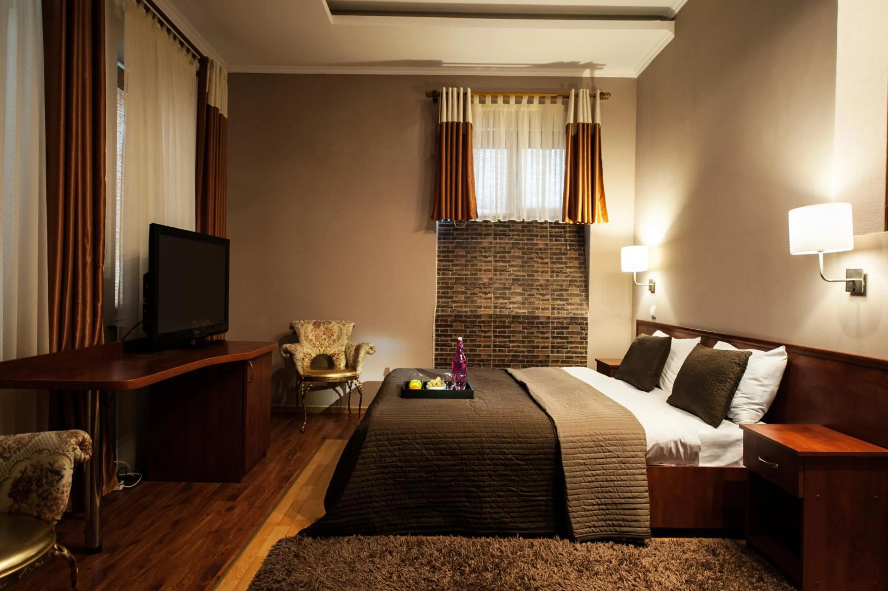 Bed in Art-Rustic Boutique Hotel