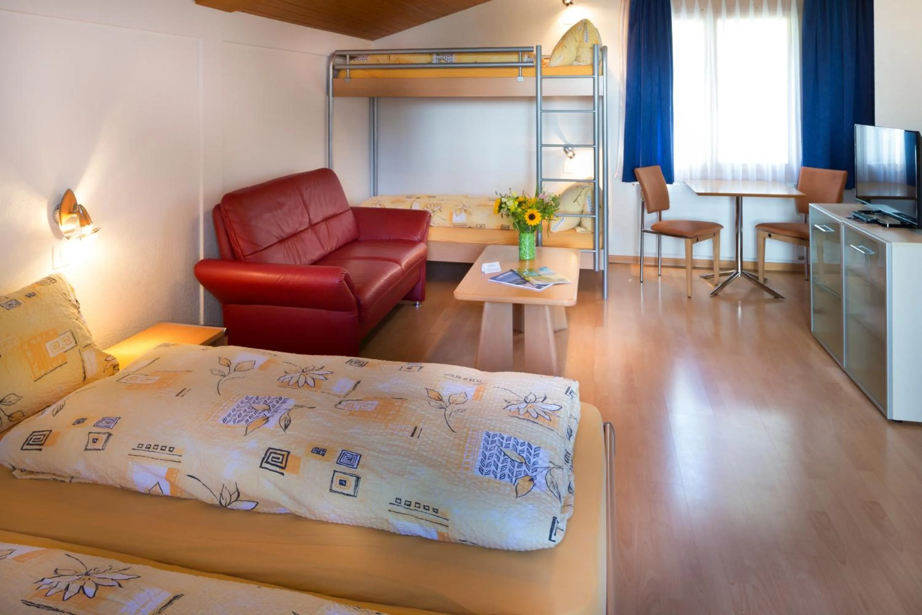 Decorative detail, Bed in Hotel Sörenberg