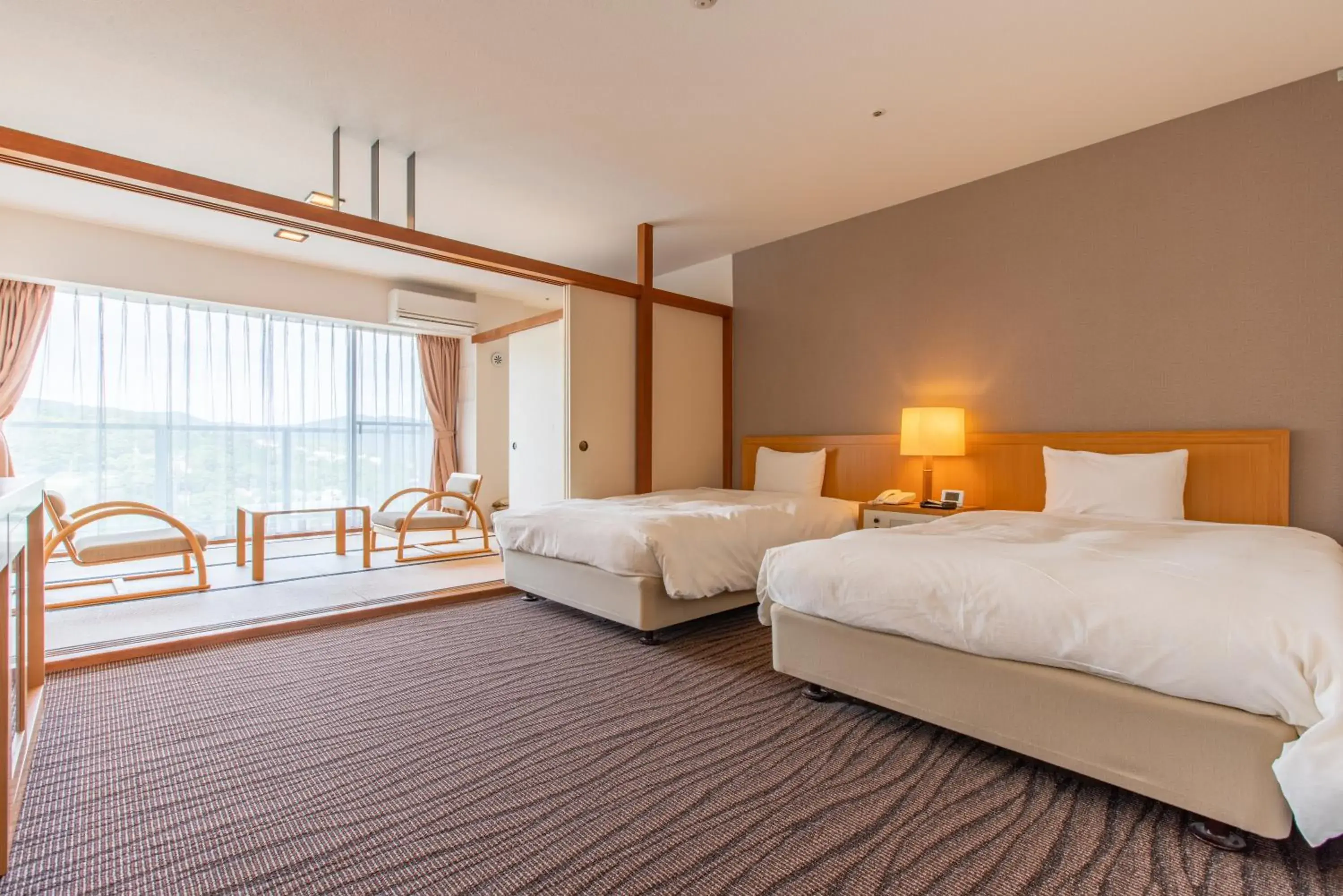 Twin Room with Tatami Area - single occupancy - Non-Smoking in Wisterian Life Club Usami Twin Room with Tatami Area - single occupancy - Non-Smoking in Wisterian Life Club Usami