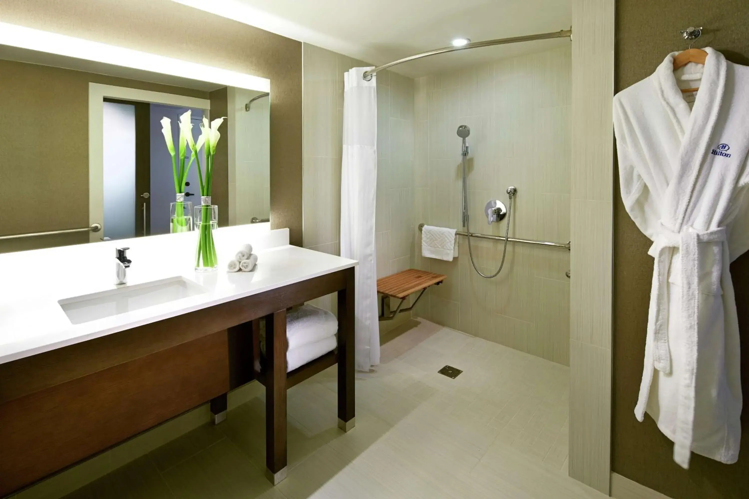 Bathroom in Hilton San Diego Mission Valley Bathroom in Hilton San Diego Mission Valley